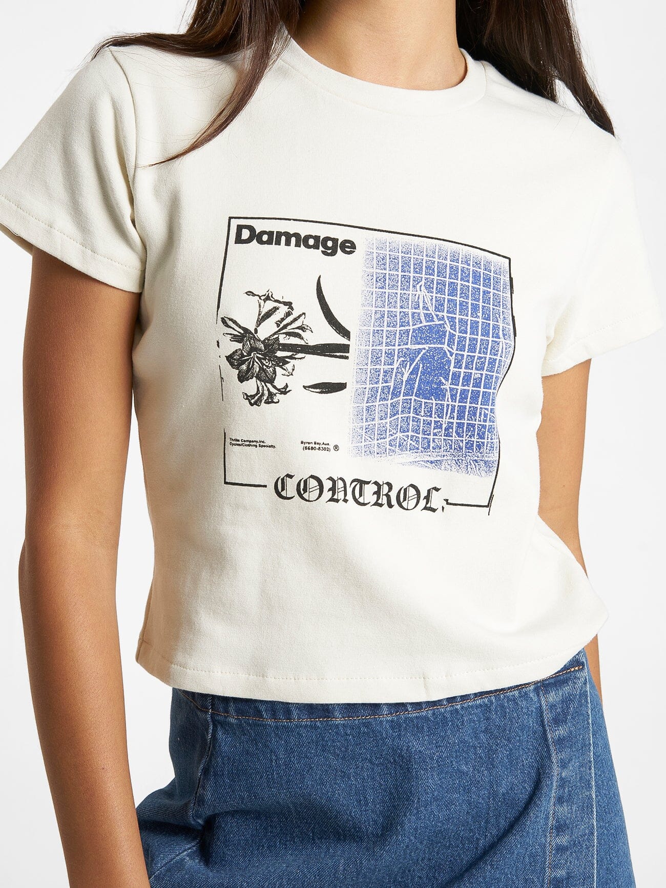 Damage Control Mini Tee - Heritage White