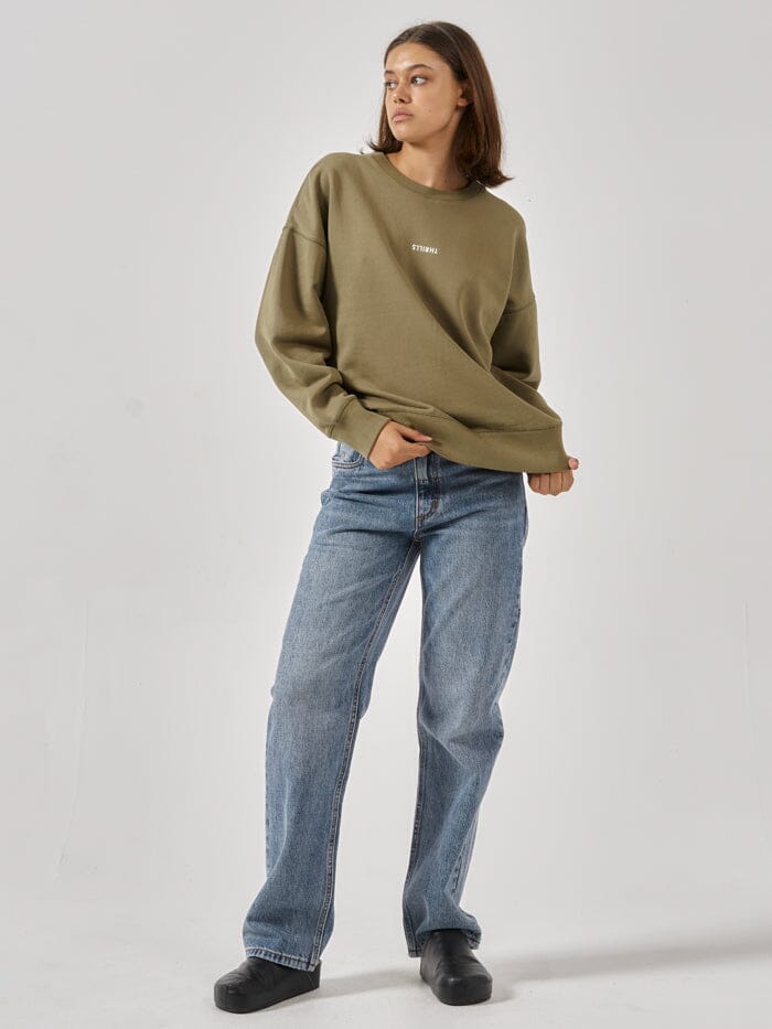 Minimal Thrills Slouch Crew - Aloe