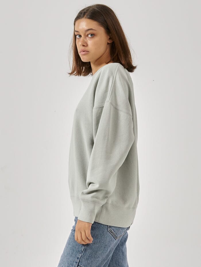 Minimal Thrills Slouch Crew - Sage Grey