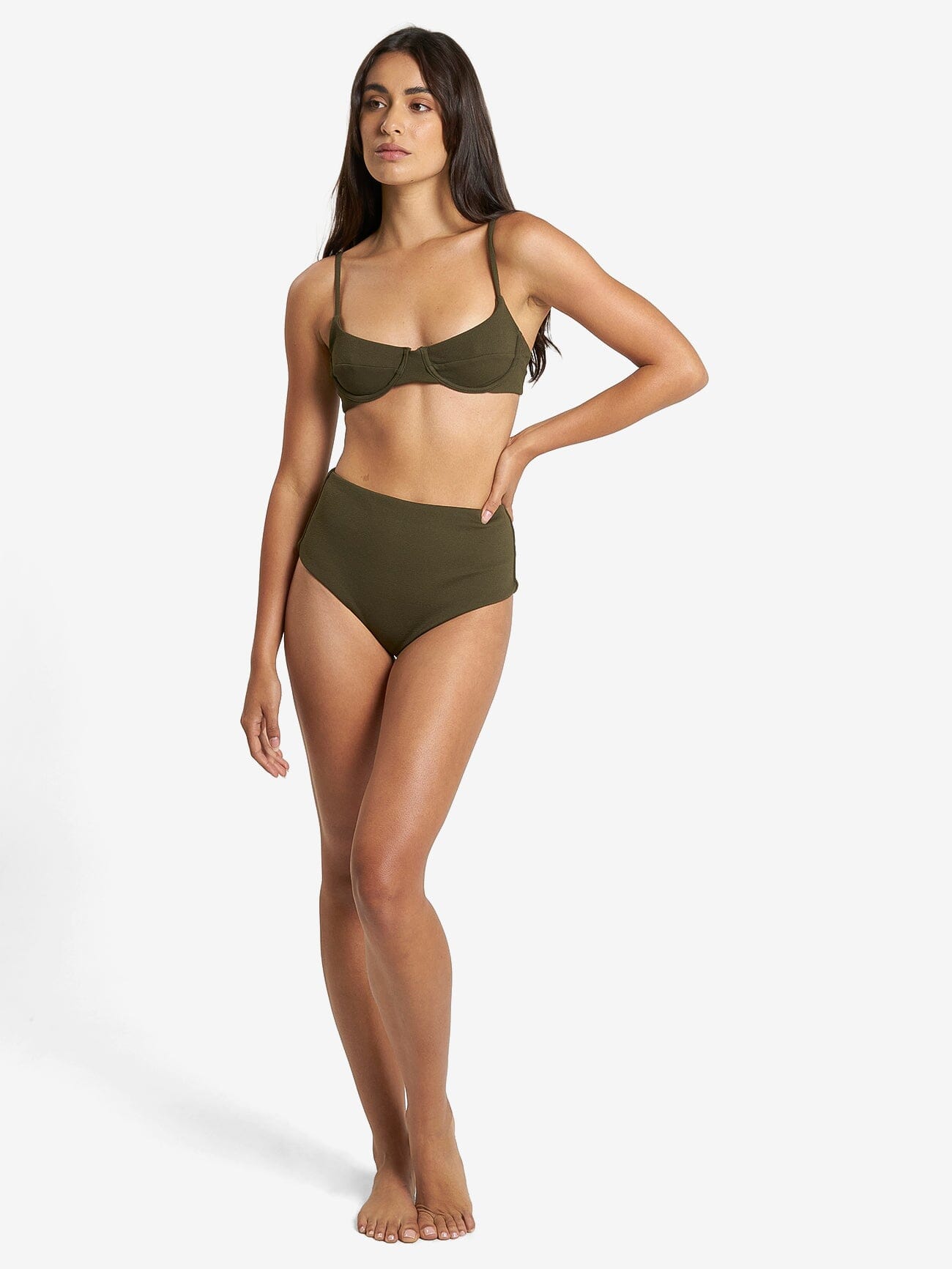 Adira Underwire Bikini Top - Tarmac