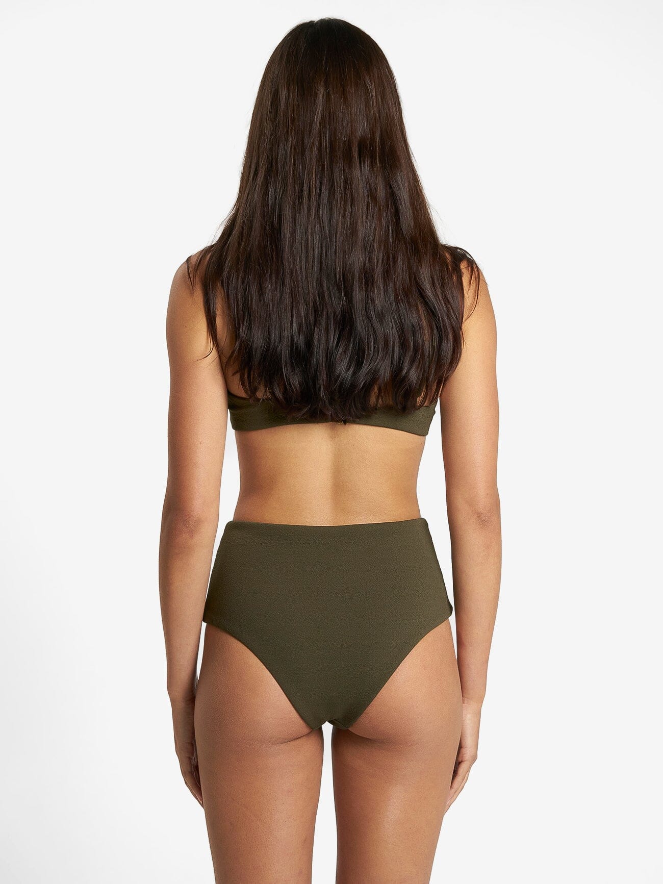 Adira High Waist Bikini Bottom - Tarmac