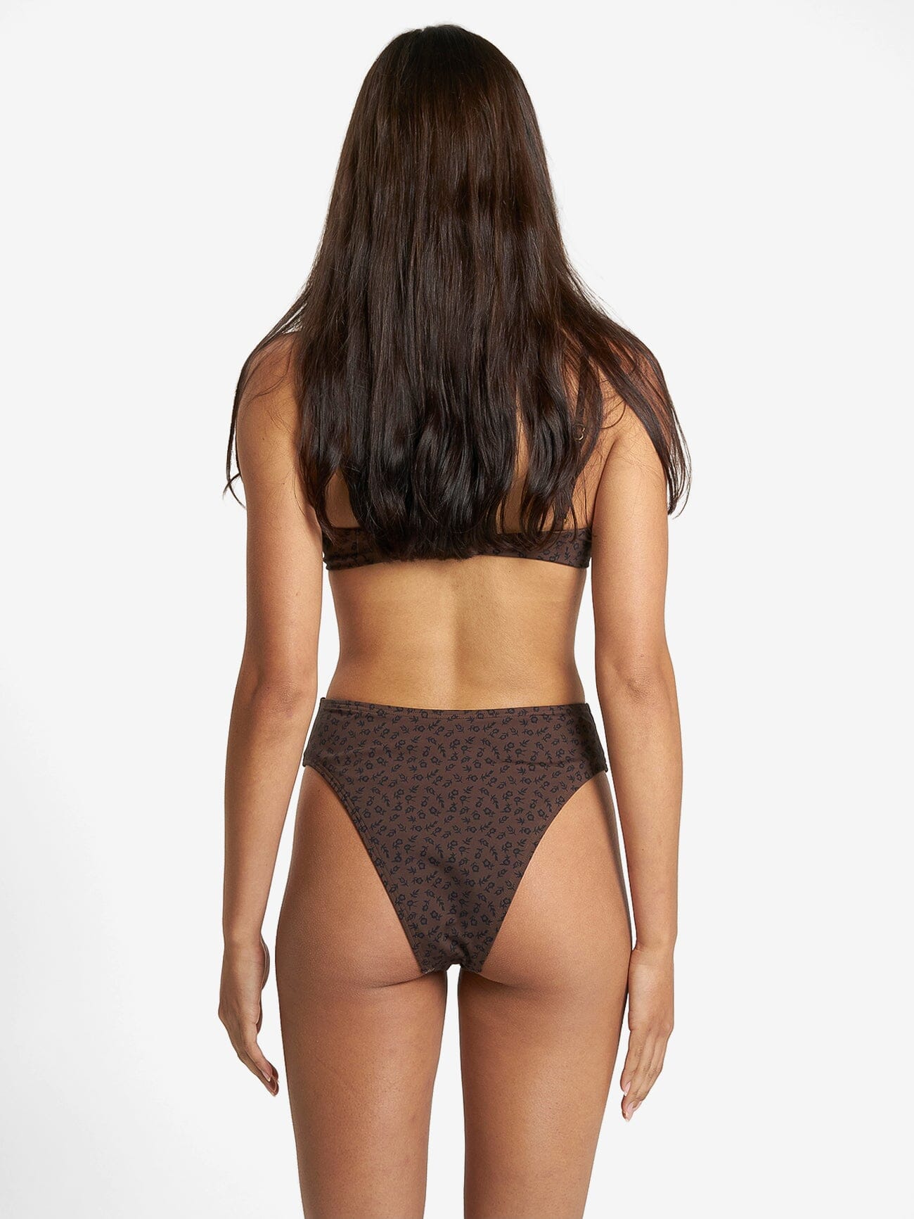 Cassia 90s High Cut Bikini Bottom - Black