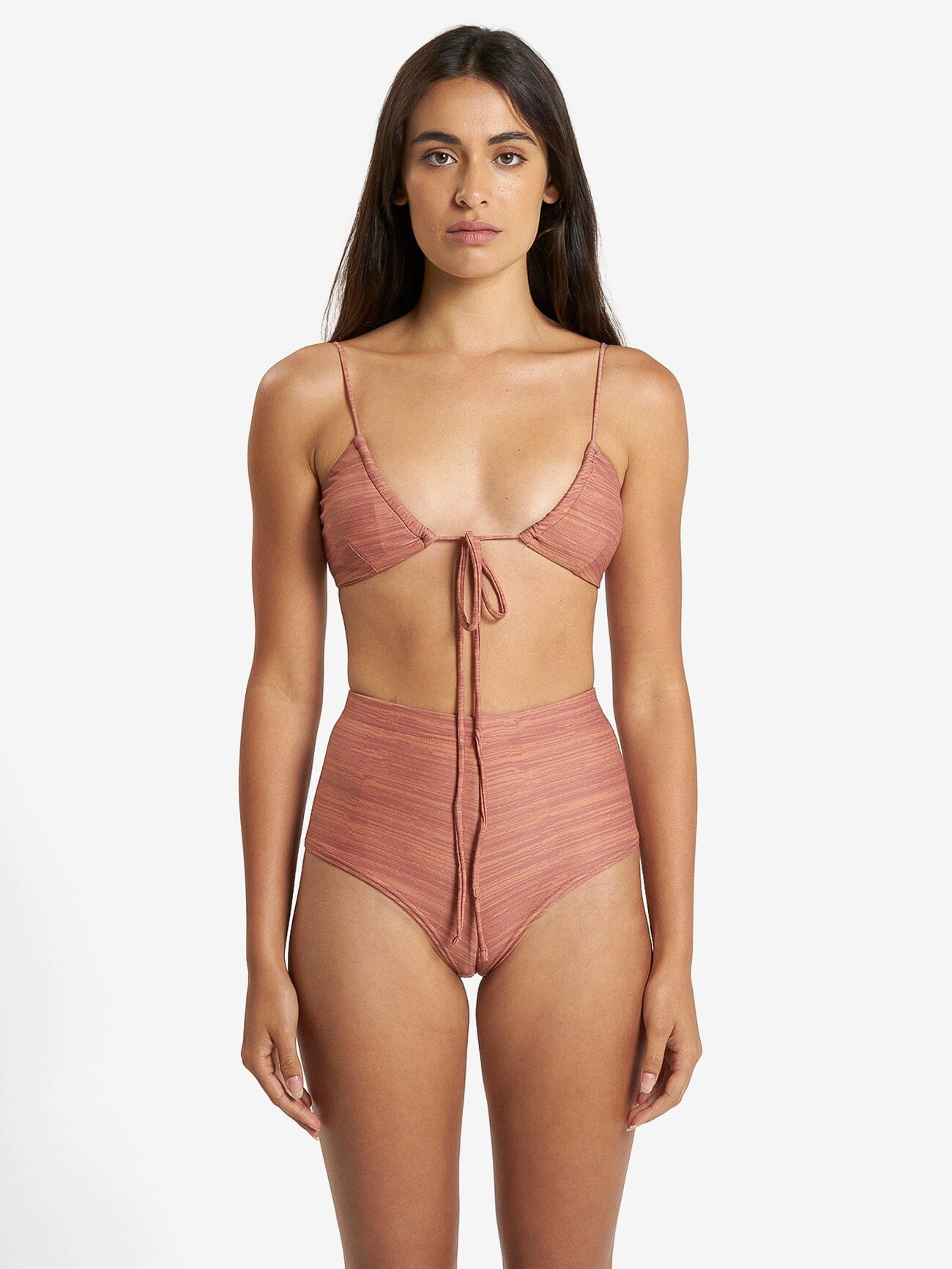 Elixer Gathered Bikini Top - Sundown