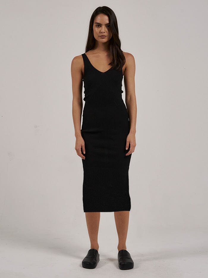 Silvia Knit Dress - Black