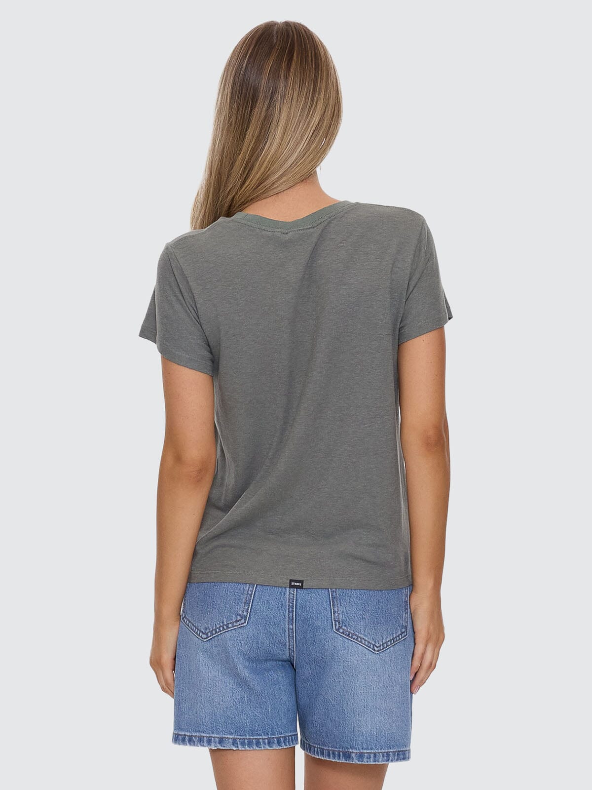 Hemp Everyday Tee - Green Smoke 4