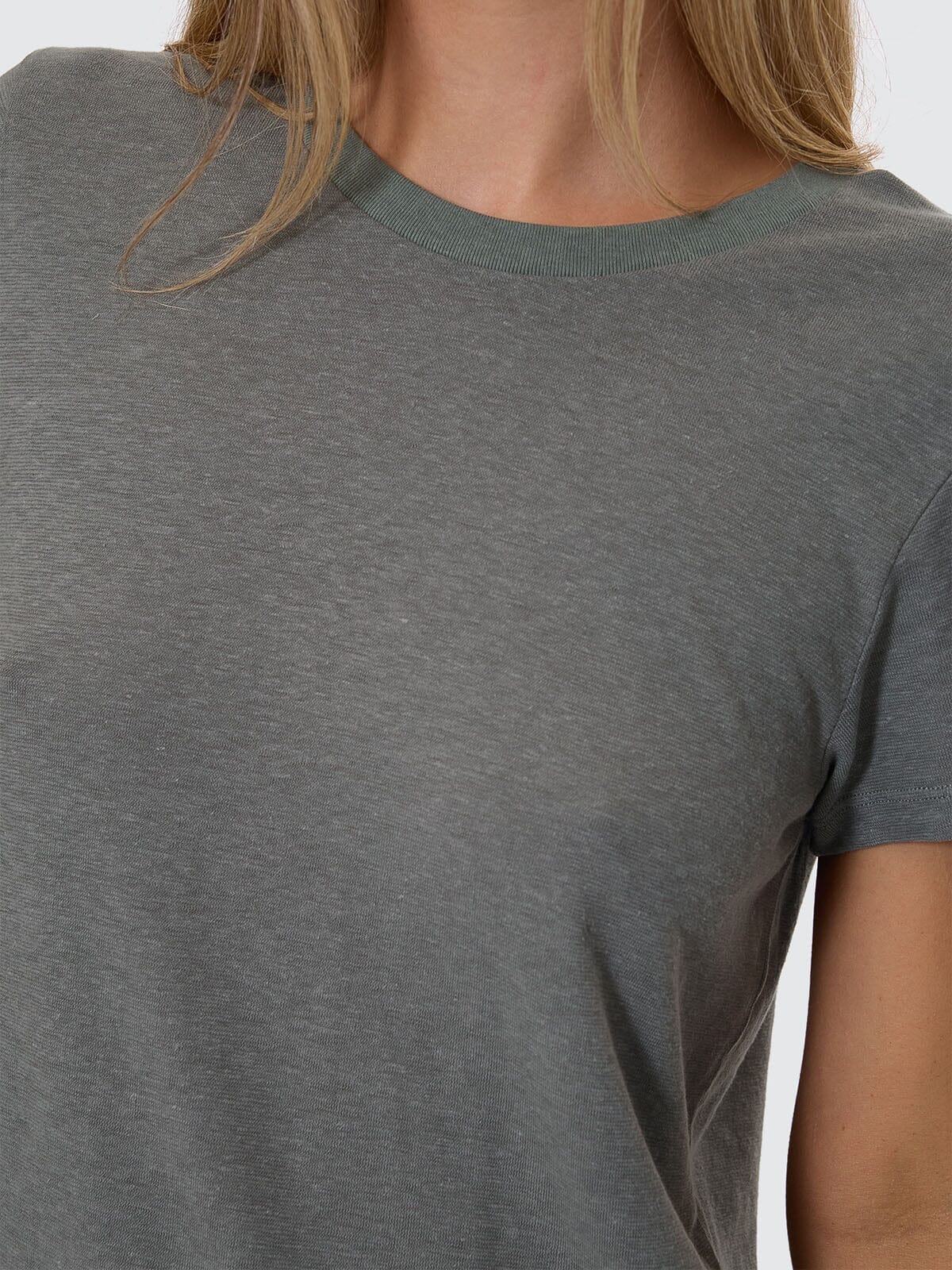 Hemp Everyday Tee - Green Smoke 4