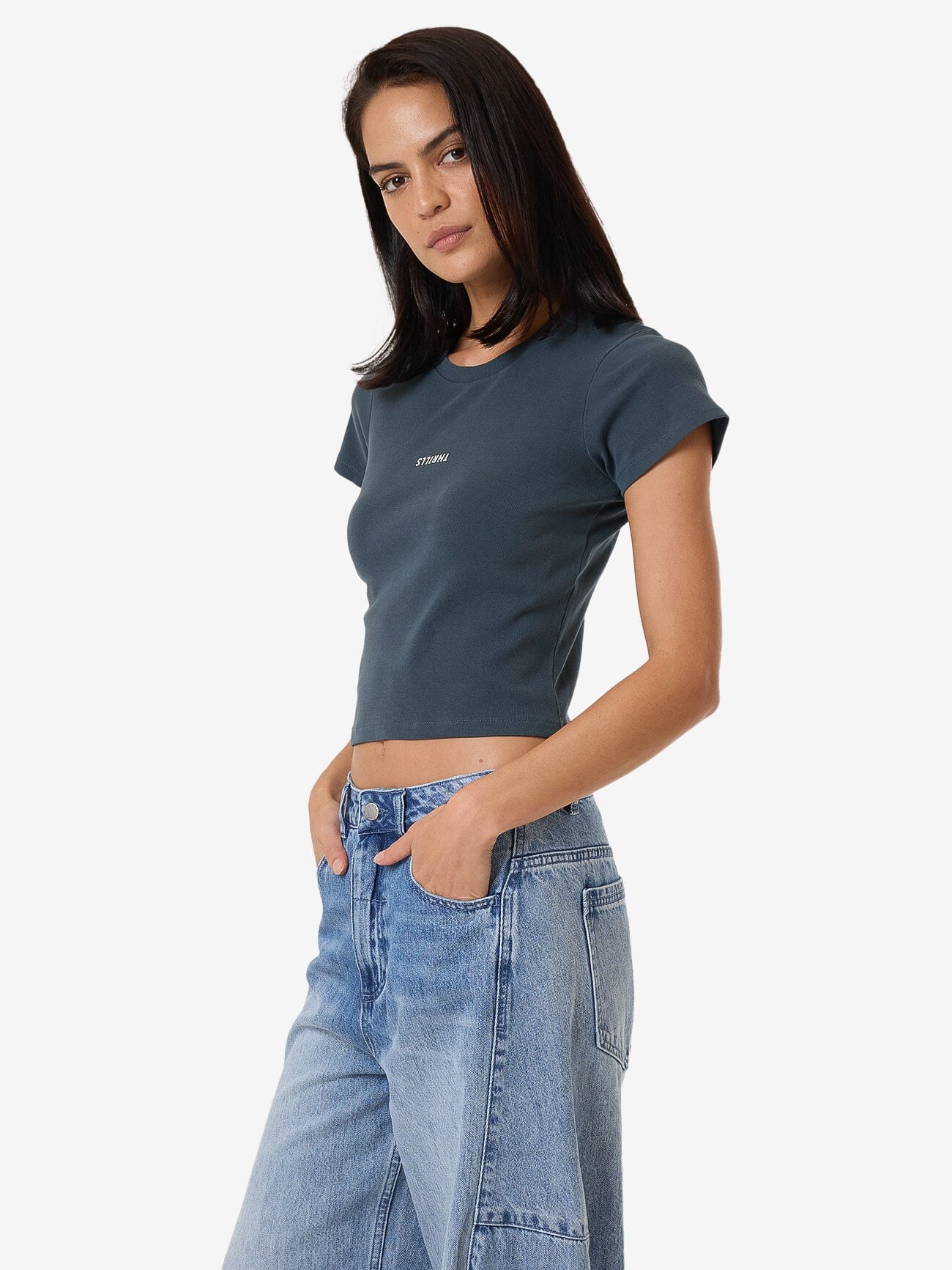 Minimal Thrills Mini Tee - Dark Slate 4