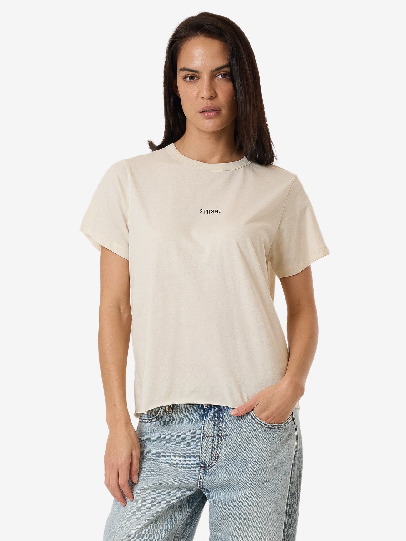 Minimal Thrills Relaxed Tee - Heritage White 4