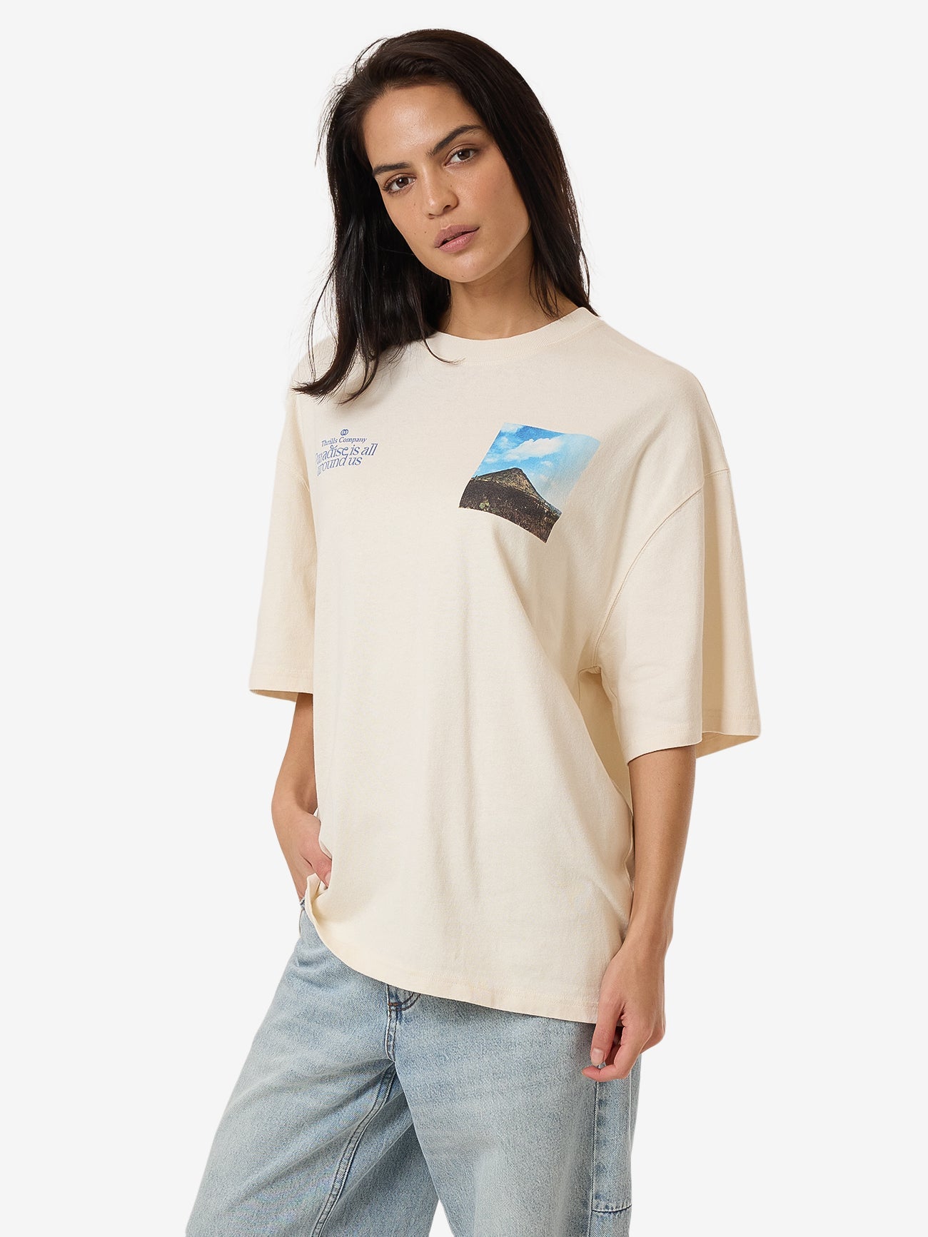 Integration Oversized Tee - Heritage White 4