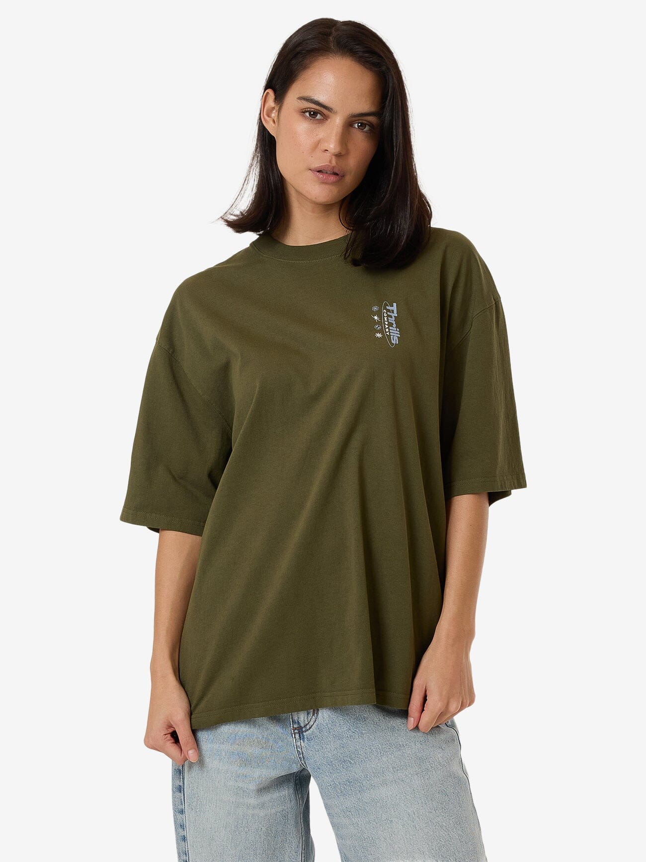 Spirit Of Reality Oversized Tee - Burnt Olive 4