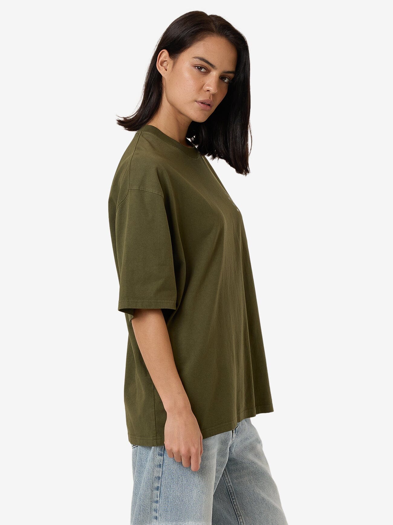 Spirit Of Reality Oversized Tee - Burnt Olive 4