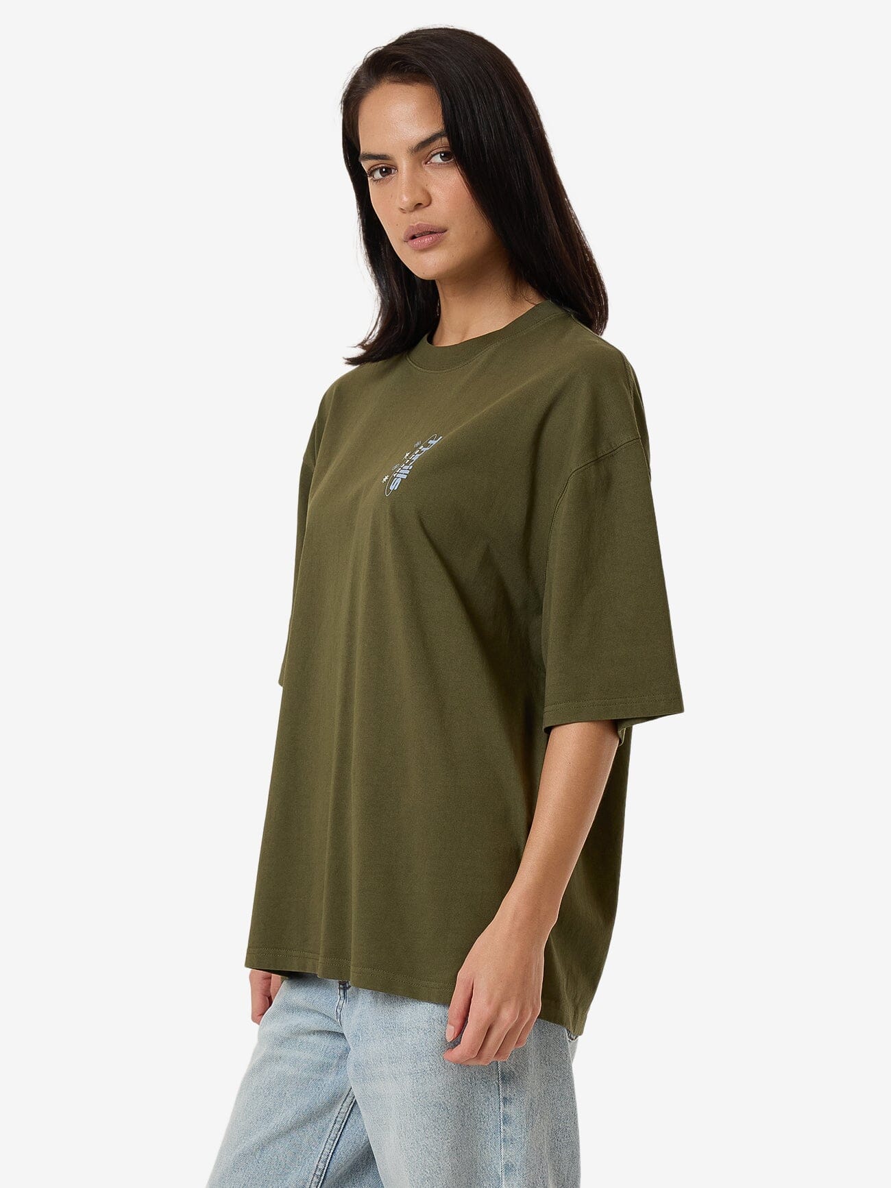 Spirit Of Reality Oversized Tee - Burnt Olive 4