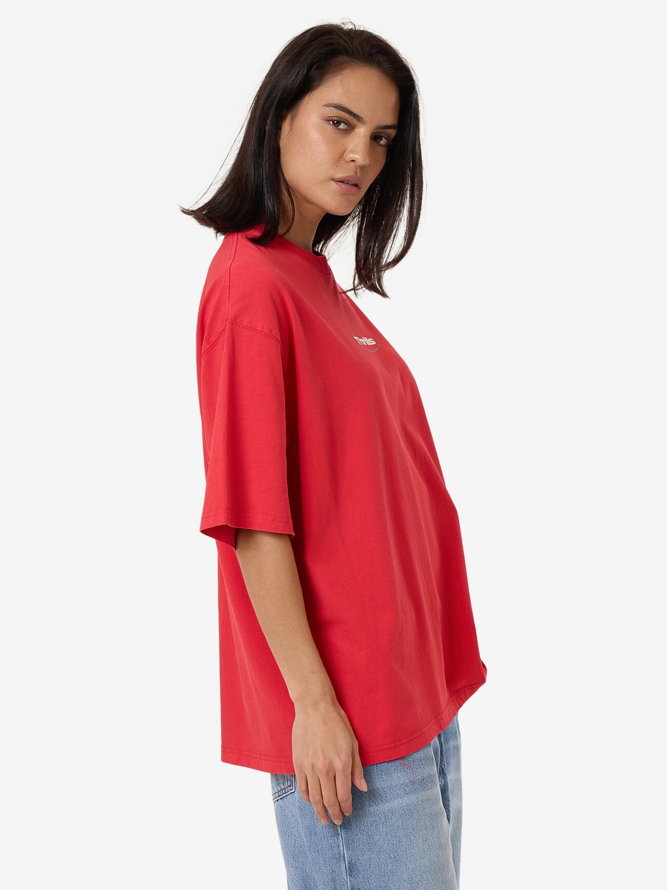 Arena Oversized Tee - Flame Red 4