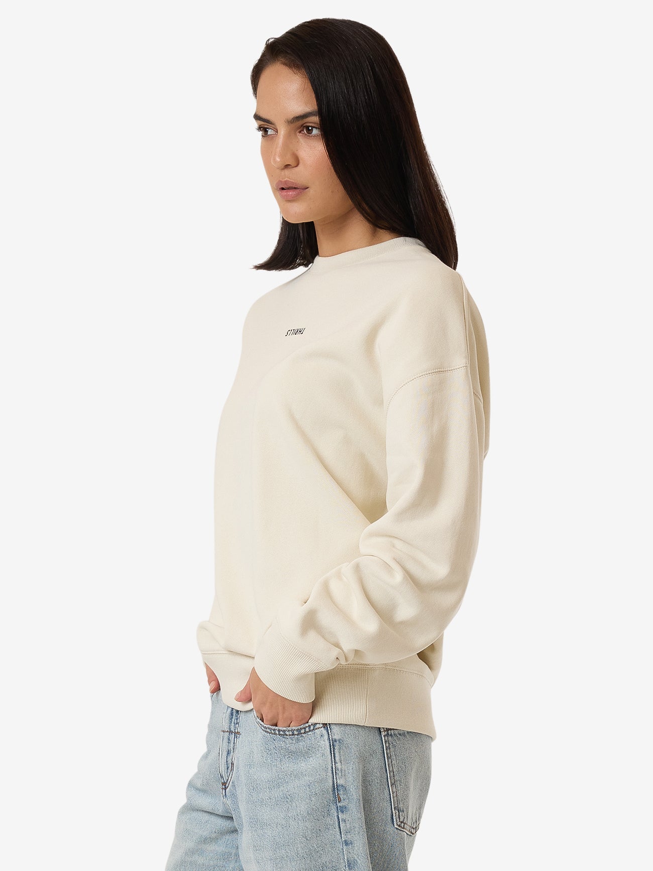 Minimal Thrills Slouch Crew - Heritage White 4