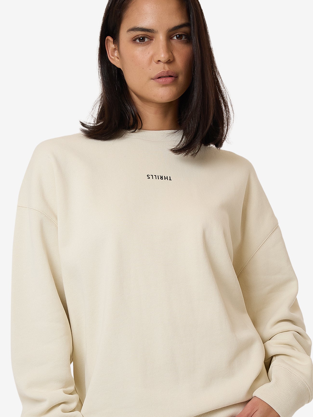 Minimal Thrills Slouch Crew - Heritage White 4