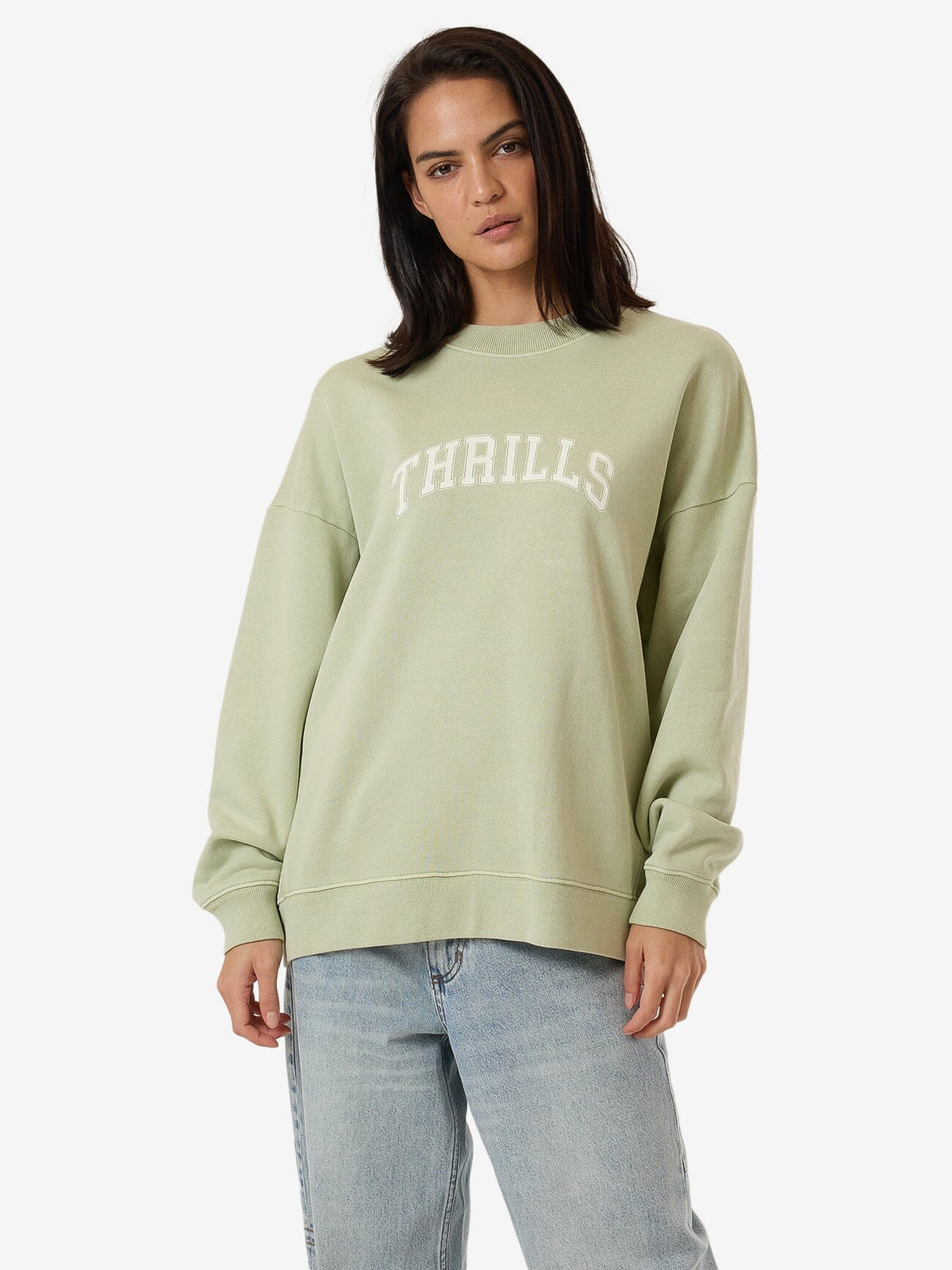 Line Up Cocoon Panel Crew in Green | | Thrills Co. USA