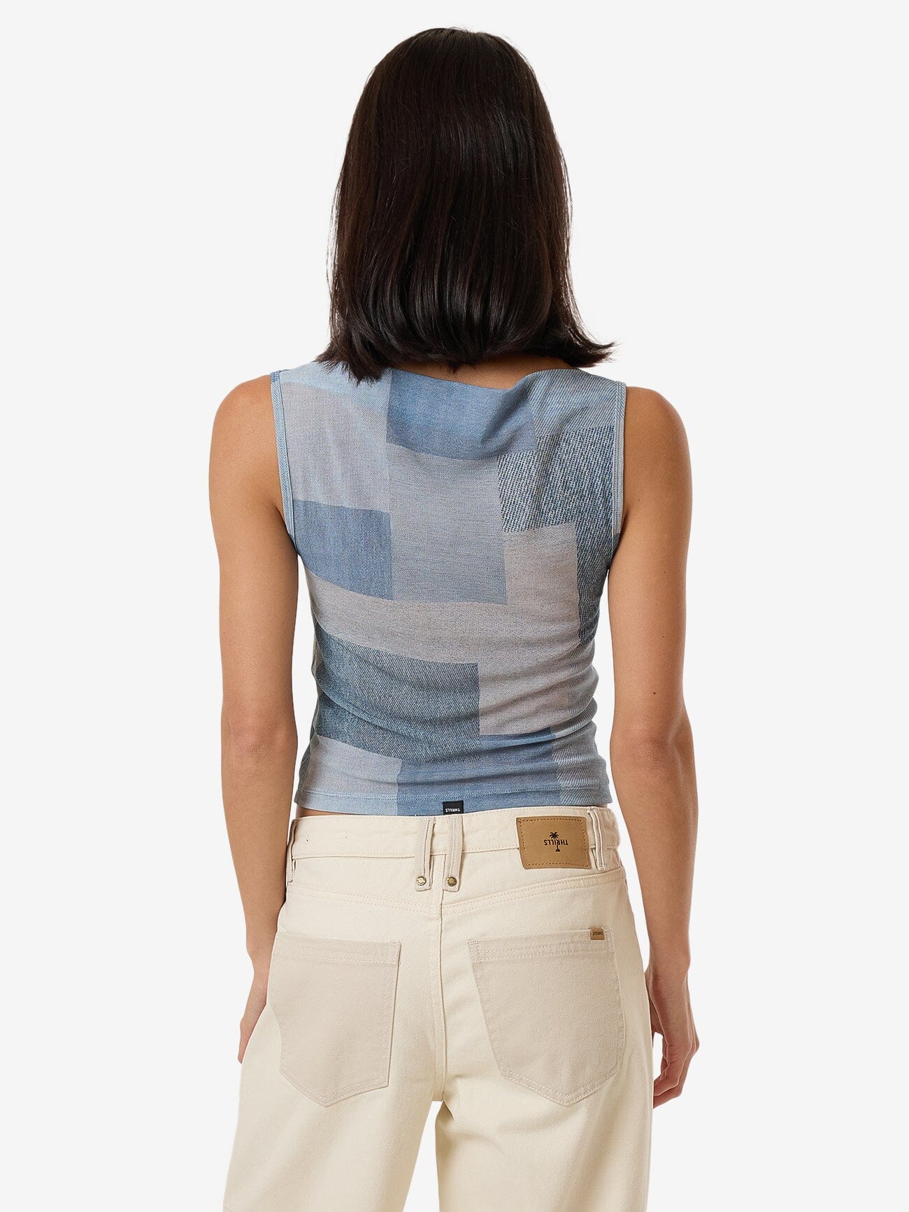 Shades Of Indigo Mesh Tank - Blue 4