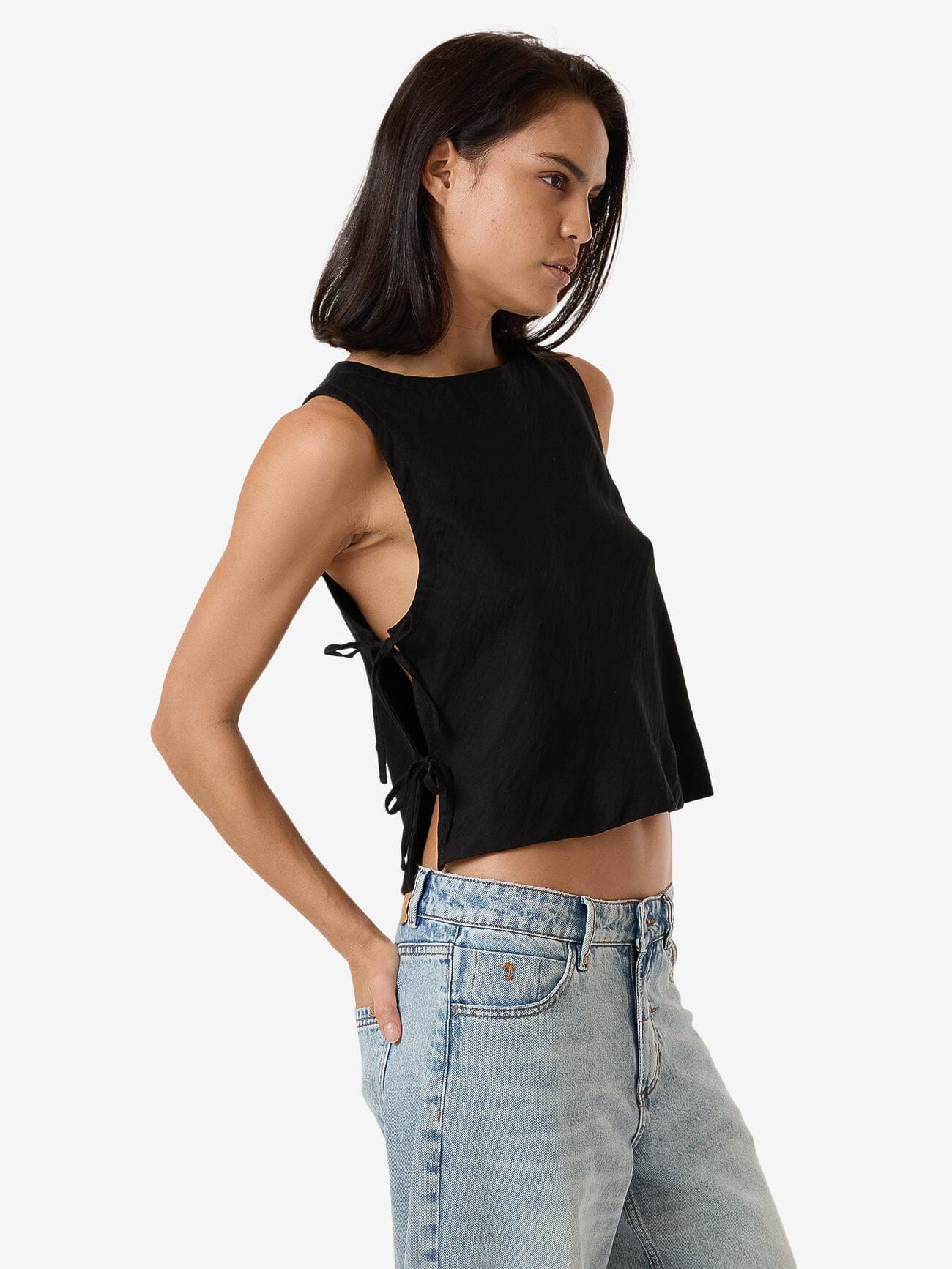 Ember Tie Top - Black 4