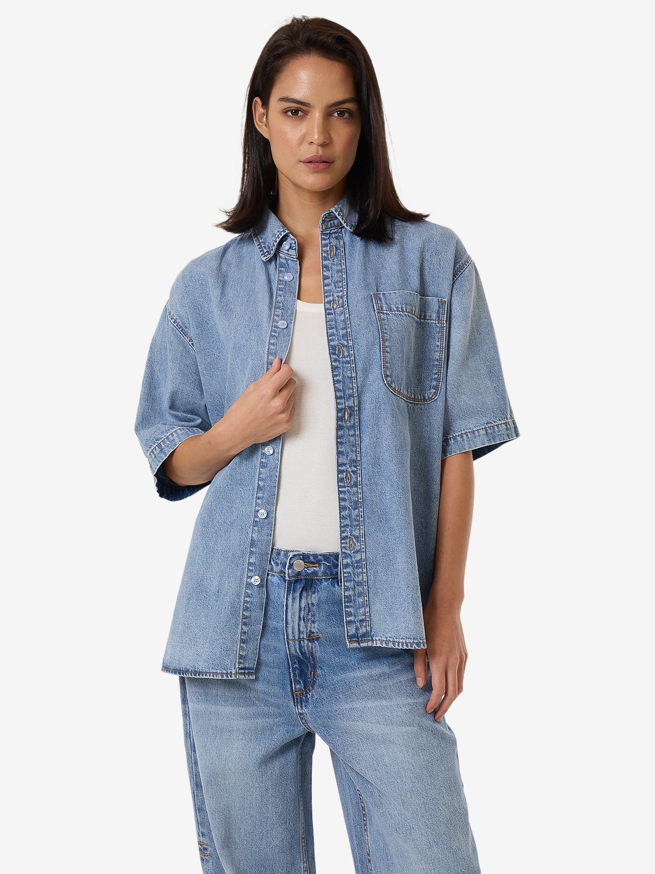 Darian Denim Shirt - Tempest Blue 4