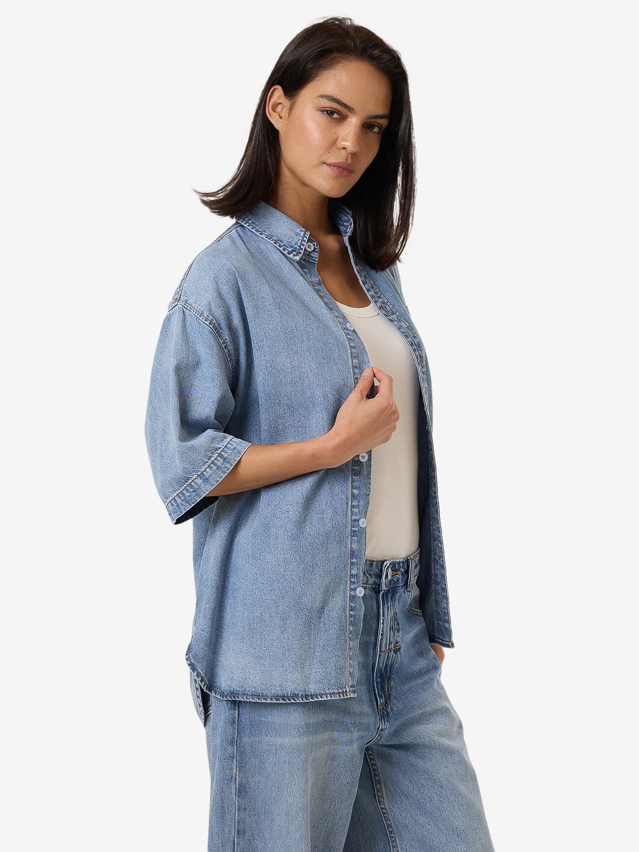 Darian Denim Shirt - Tempest Blue 4