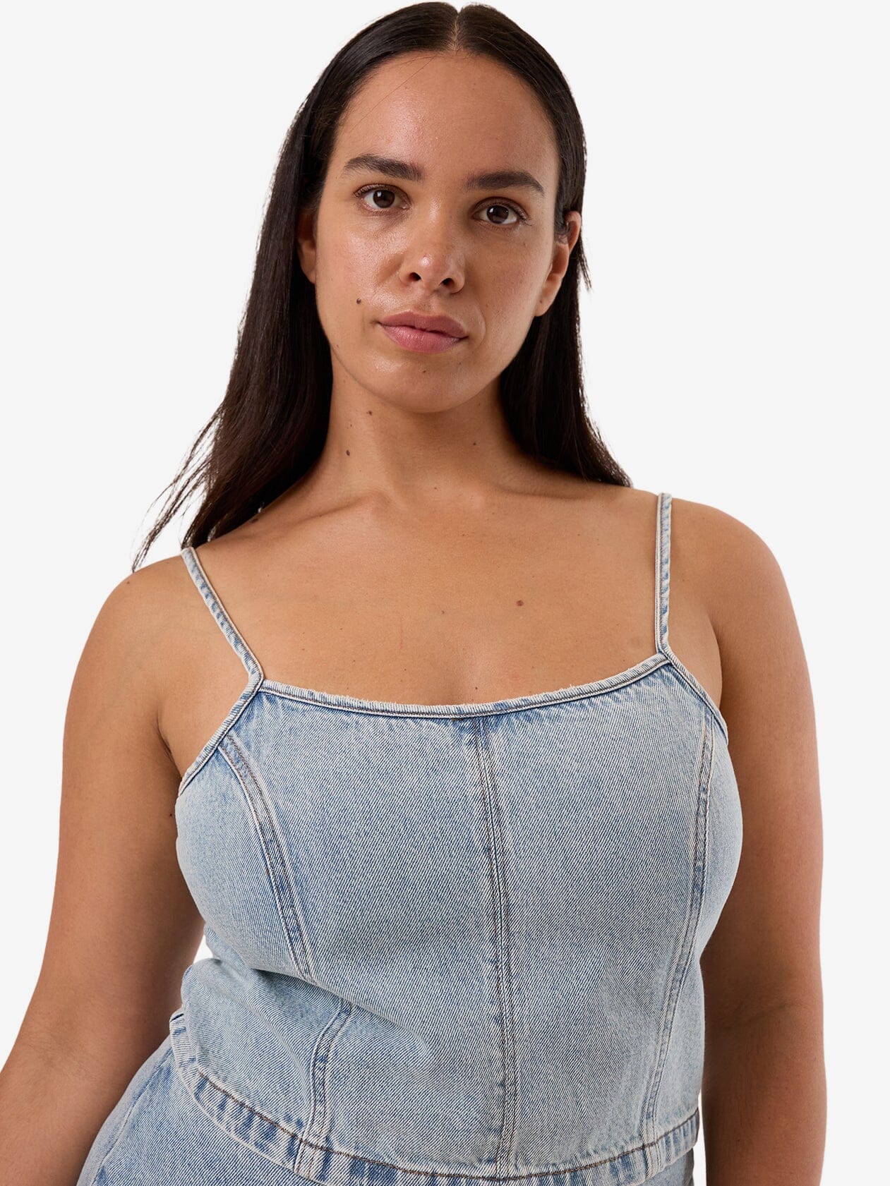 Rory Denim Top - Tainted Blue