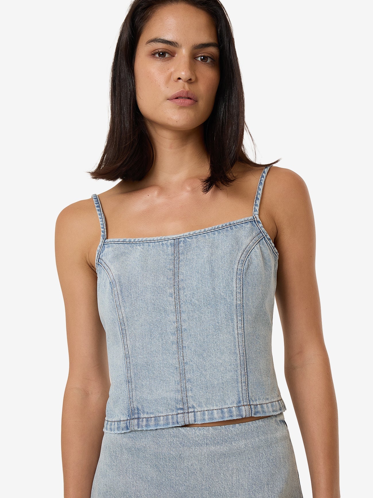 Rory Denim Top - Tainted Blue 4