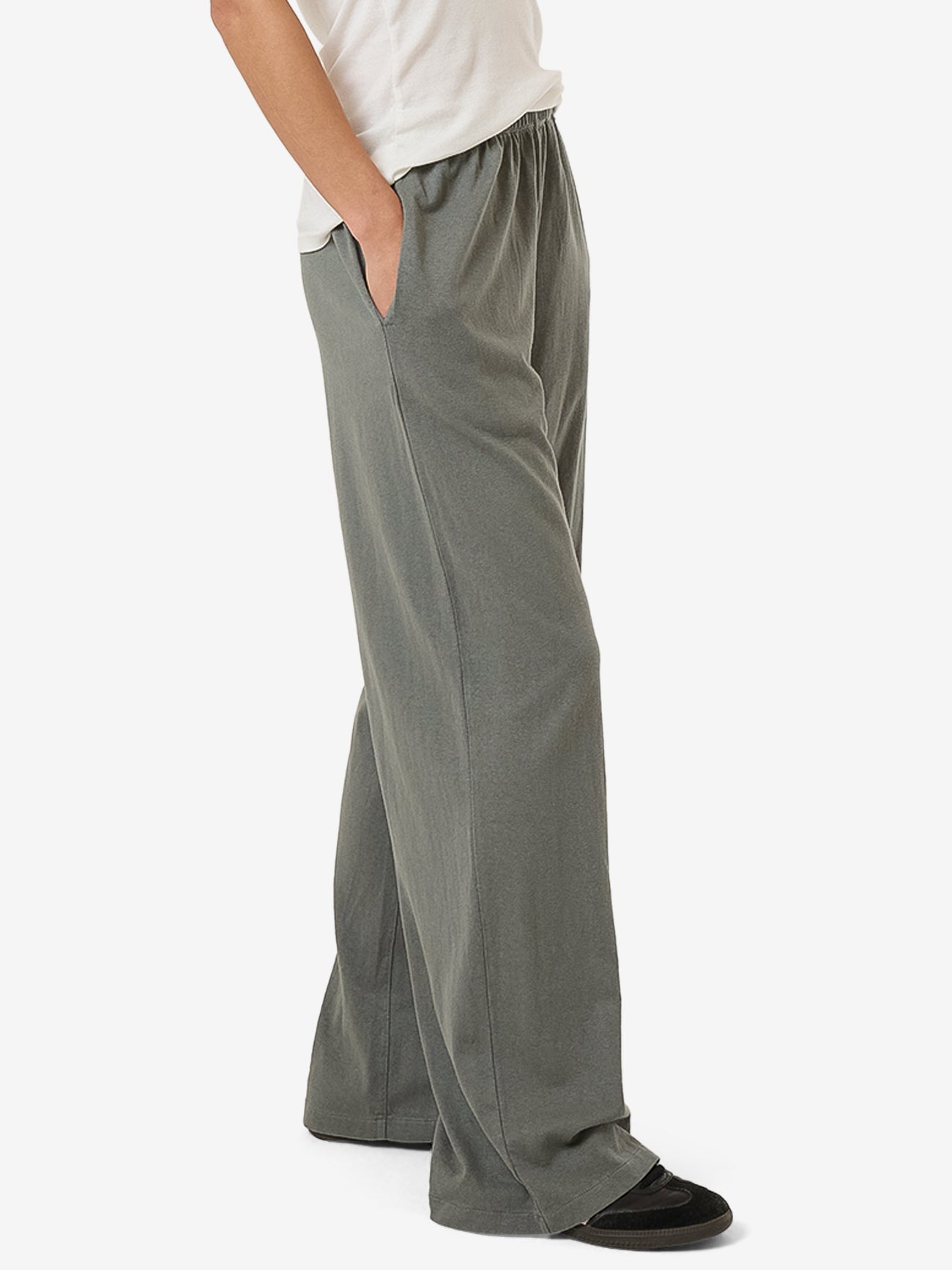 Hemp Relax Pant - Green Smoke 4