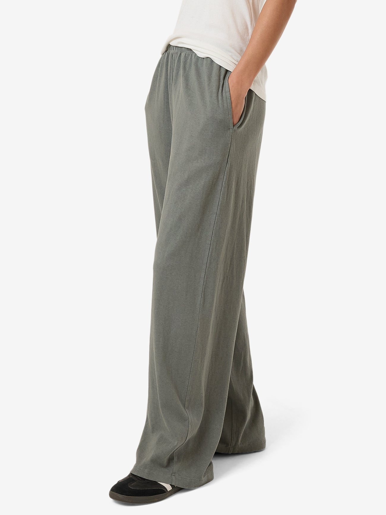 Hemp Relax Pant - Green Smoke 4