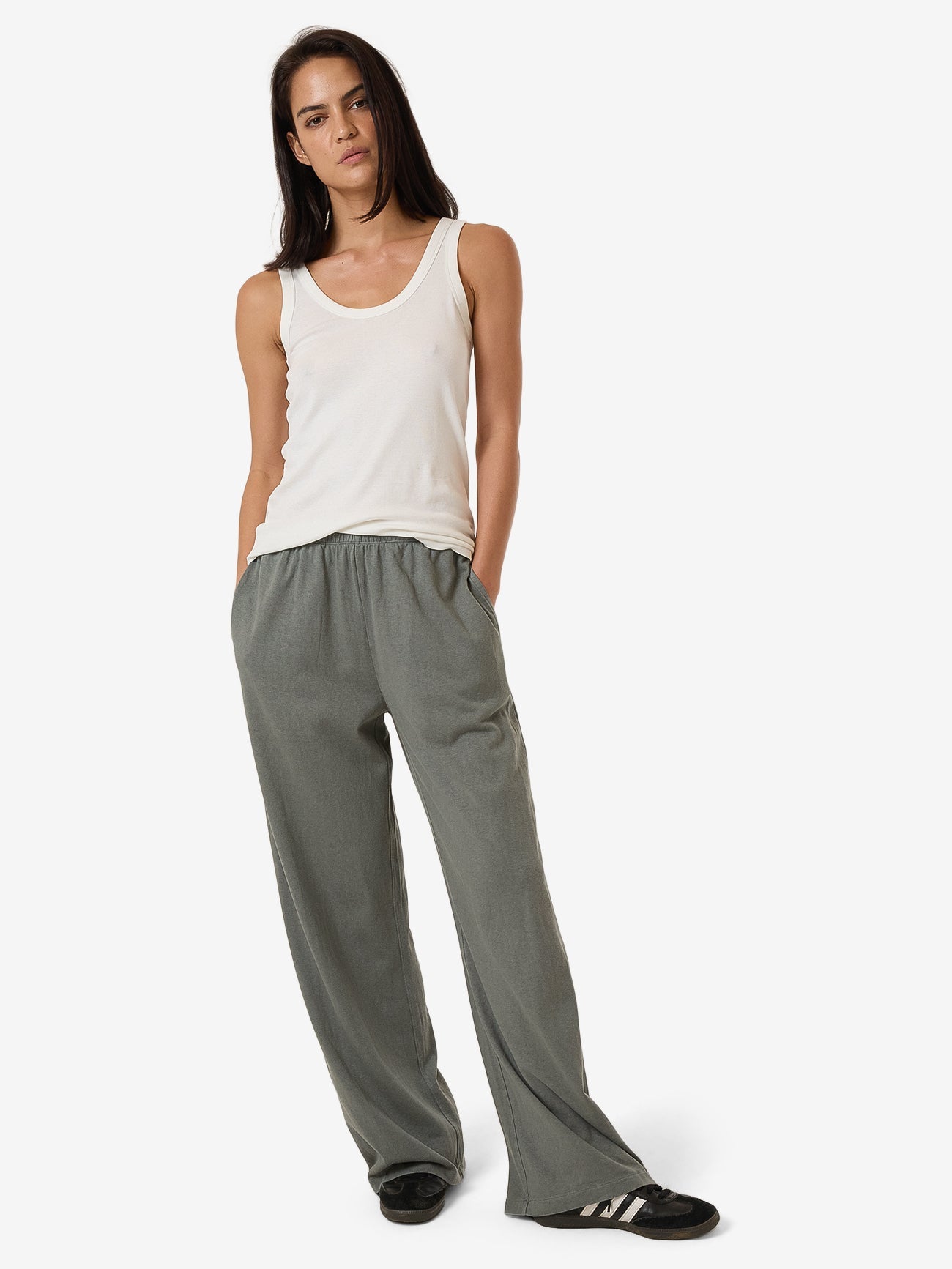 Hemp Relax Pant - Green Smoke 4