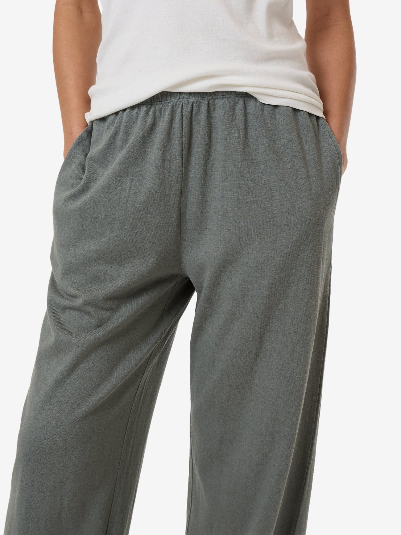 Hemp Relax Pant - Green Smoke 4