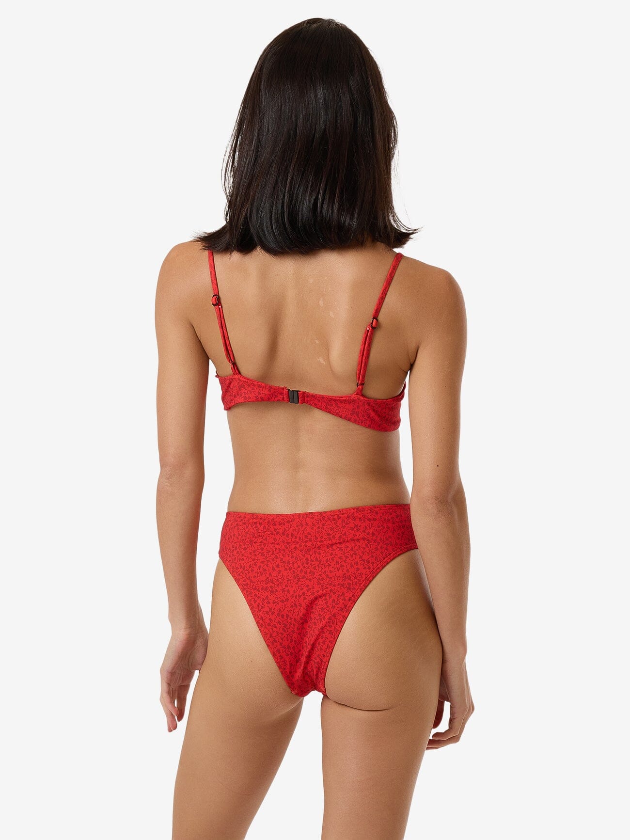 Zinnia Underwire Bikini Top - Flame Red 4