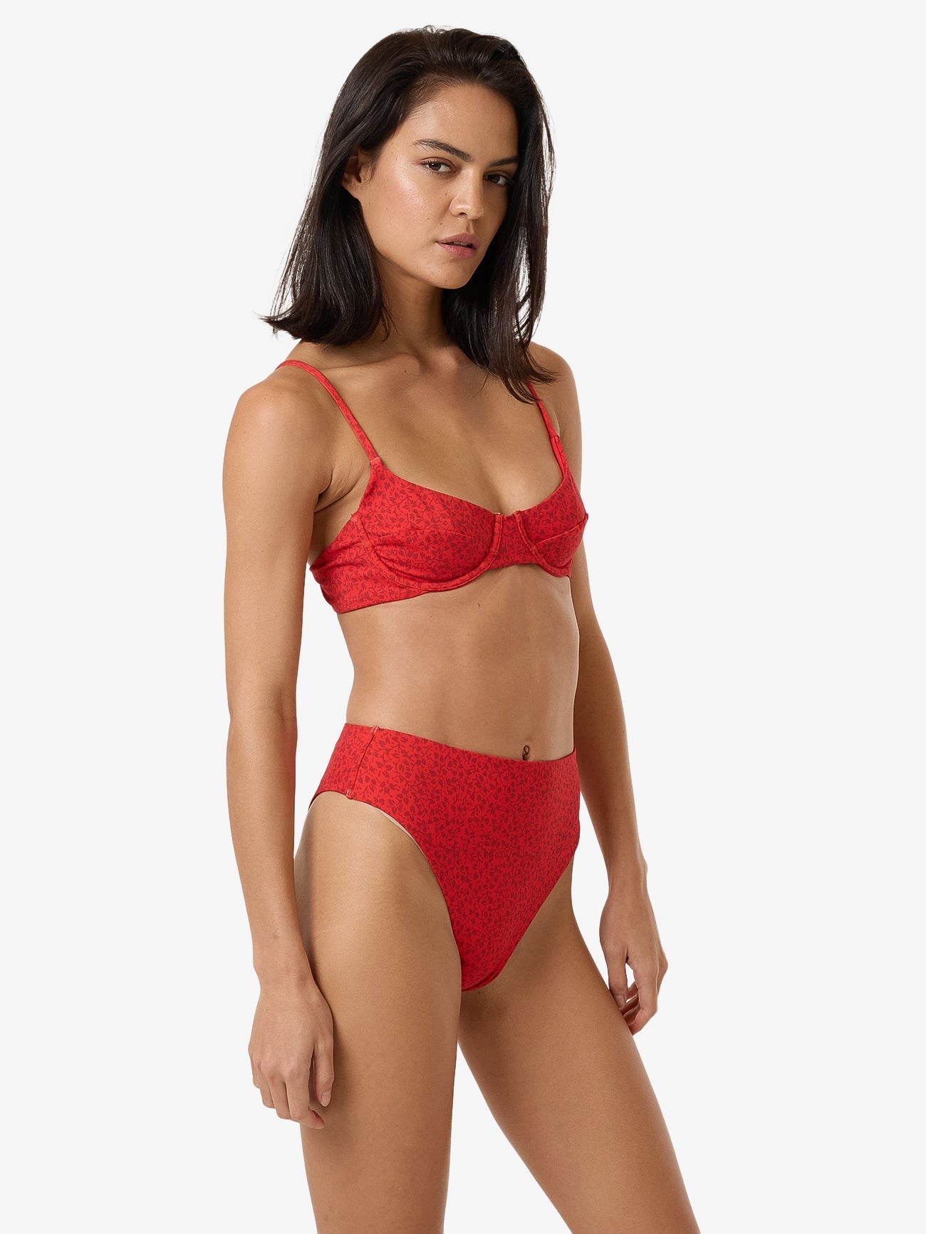 Zinnia Underwire Bikini Top - Flame Red 4