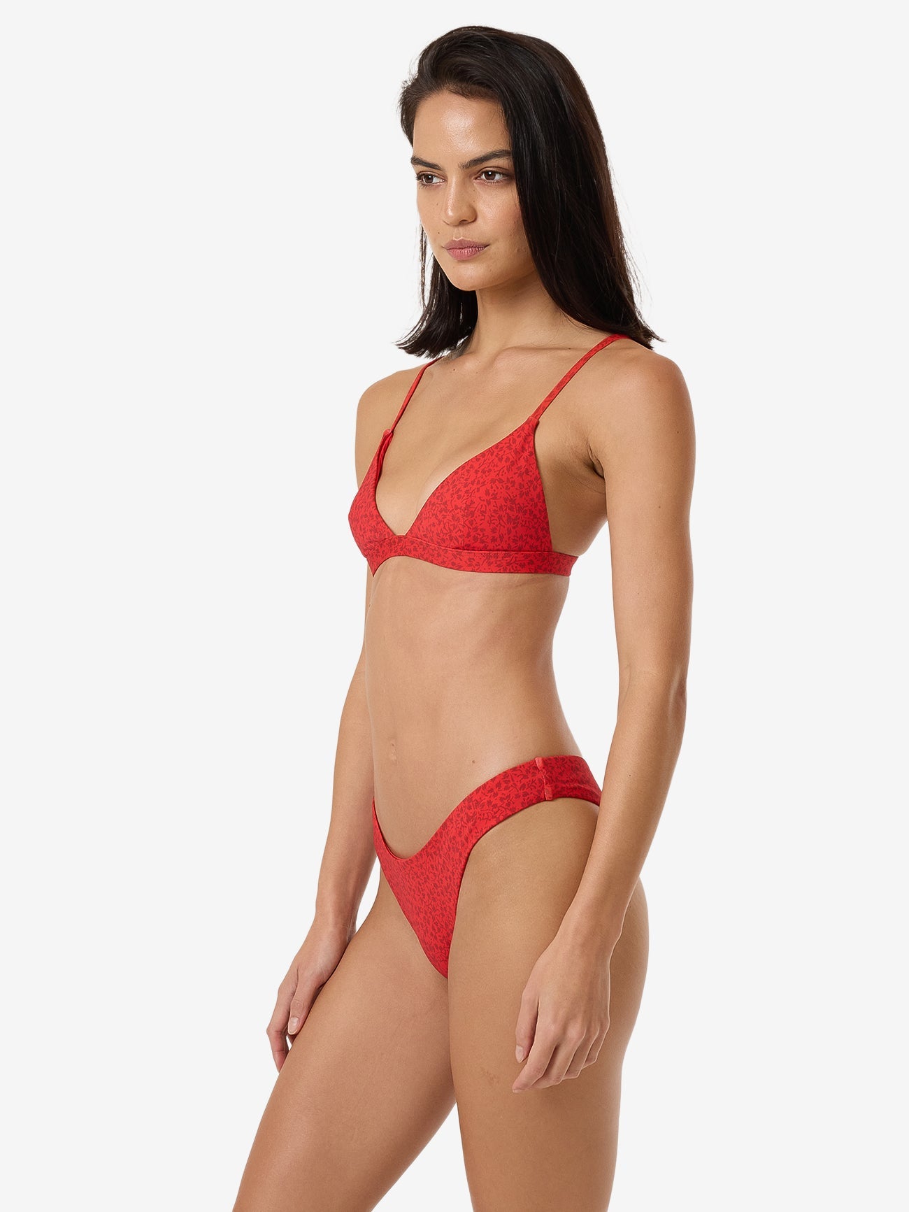 Zinnia Classic Bikini Bottom - Flame Red 4