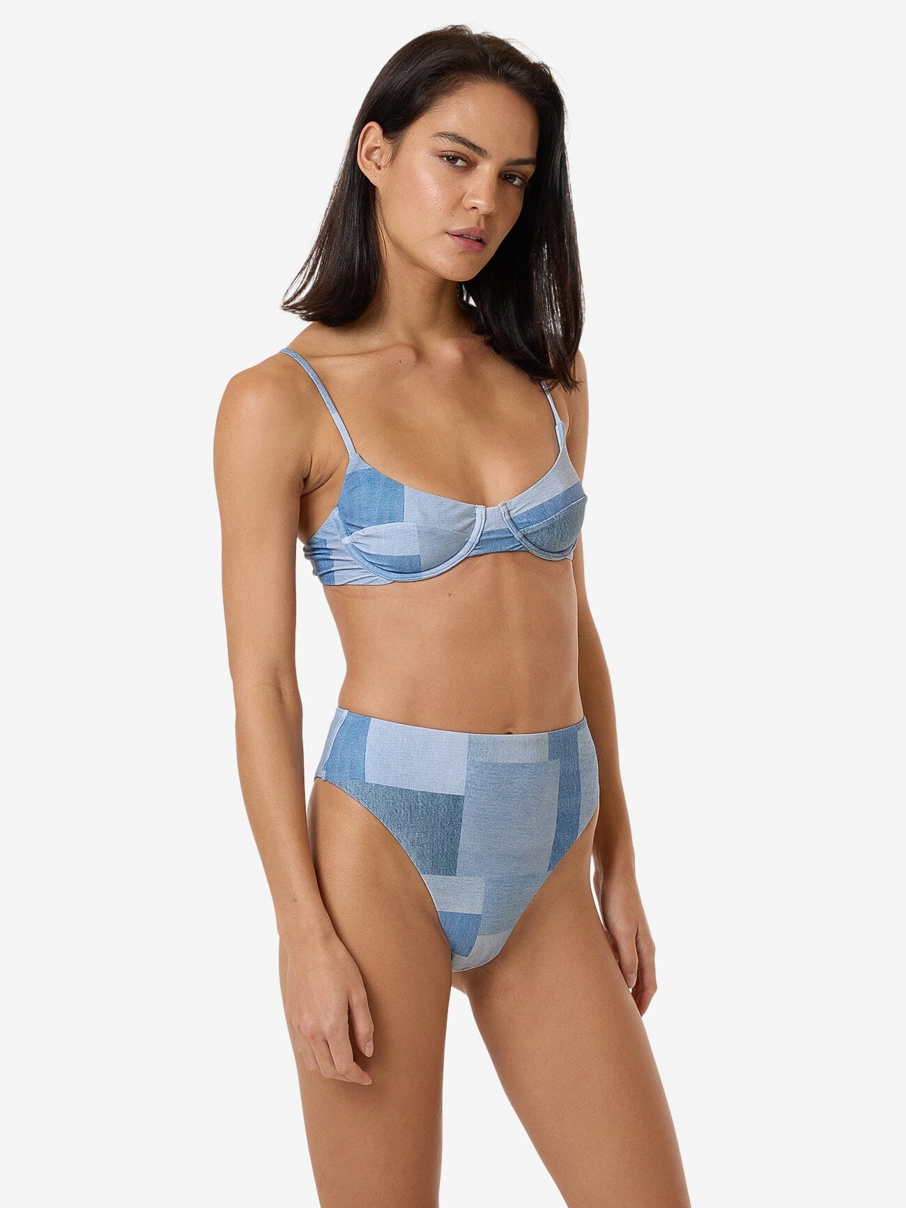 Shades Of Indigo Underwire Bikini Top - Blue 4