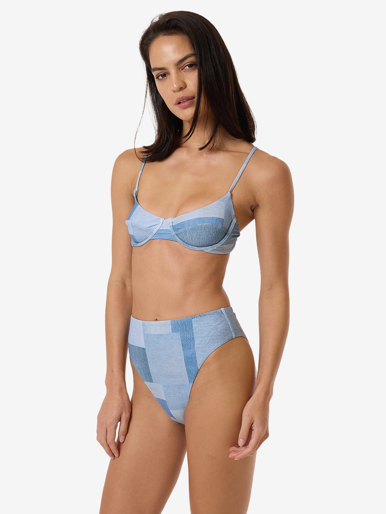 Shades Of Indigo Underwire Bikini Top - Blue 4