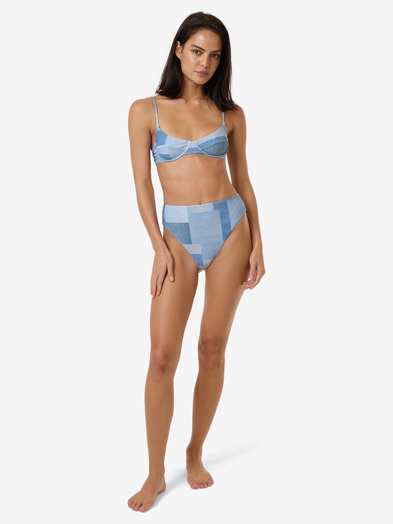 Shades Of Indigo Underwire Bikini Top - Blue 4