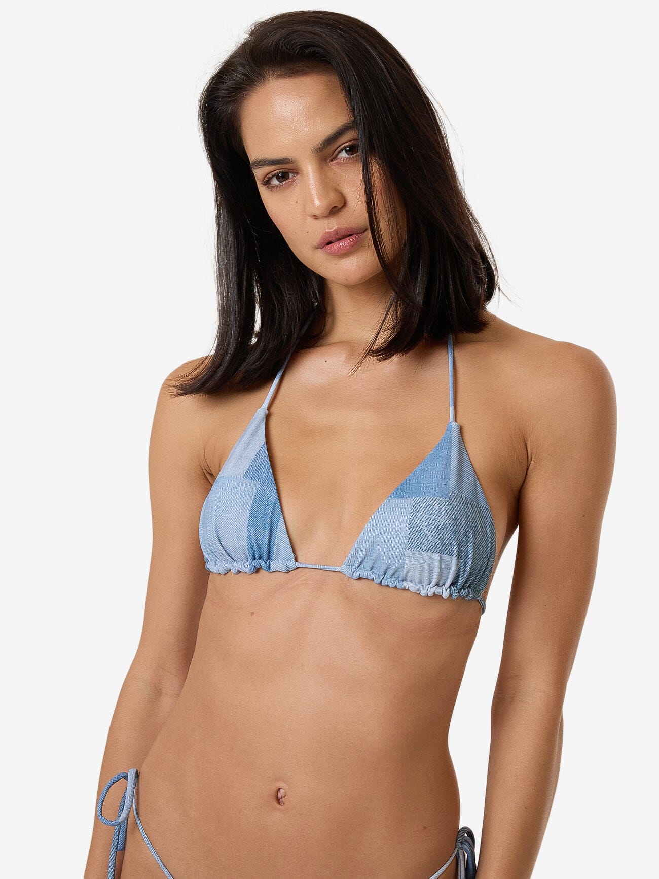 Shades Of Indigo String Bikini Top - Blue 4