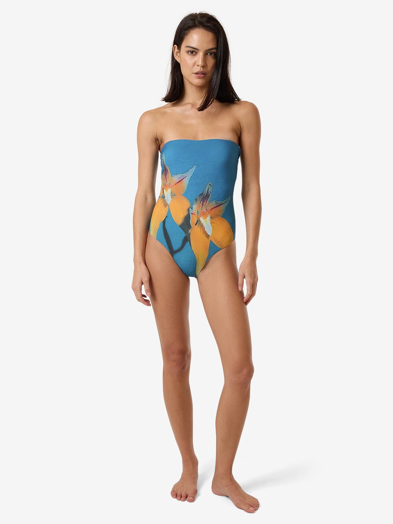 Flower Society Strapless One Piece - Stella Blue 4