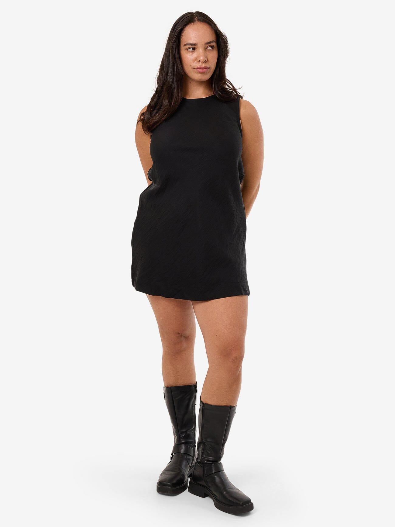 Ember Arianna Mini Dress - Black