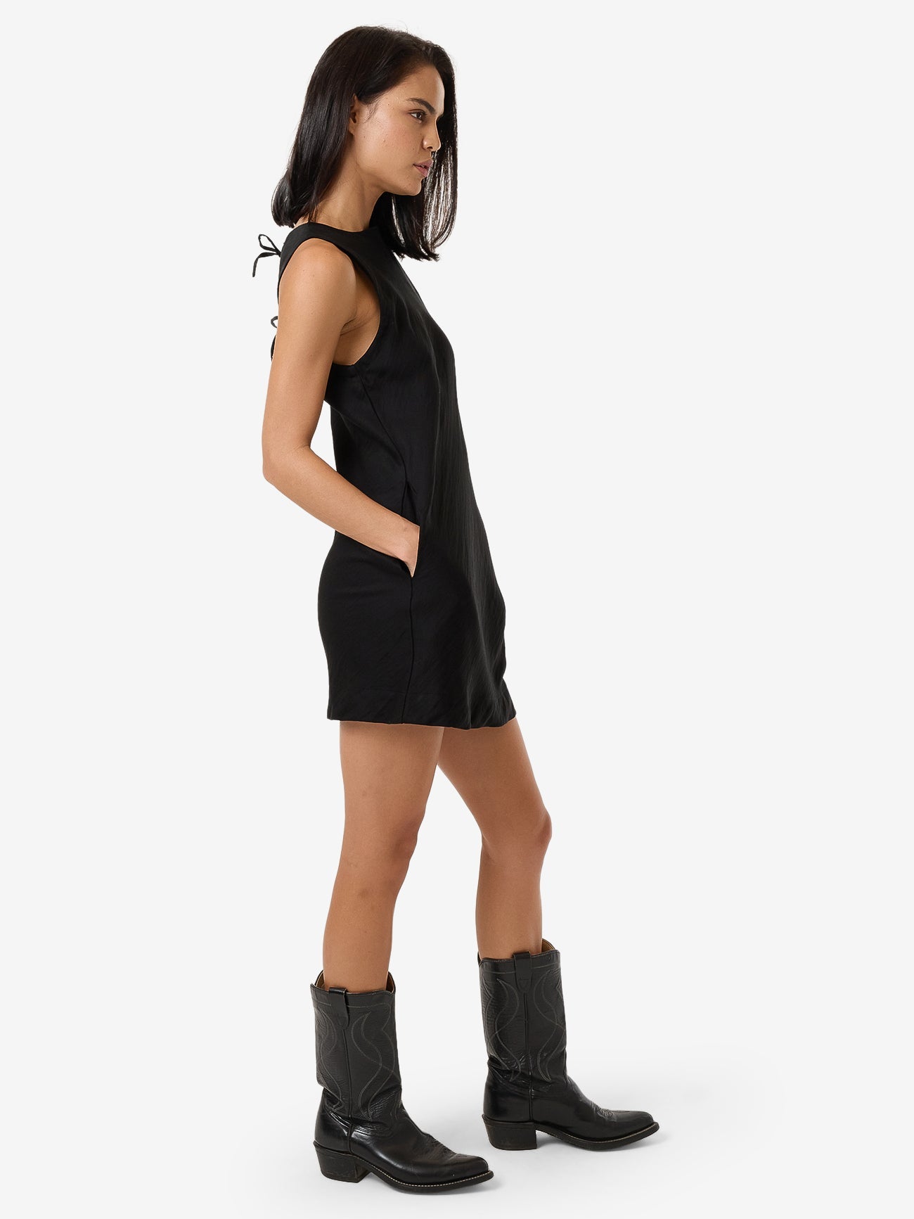 Ember Arianna Mini Dress - Black 4