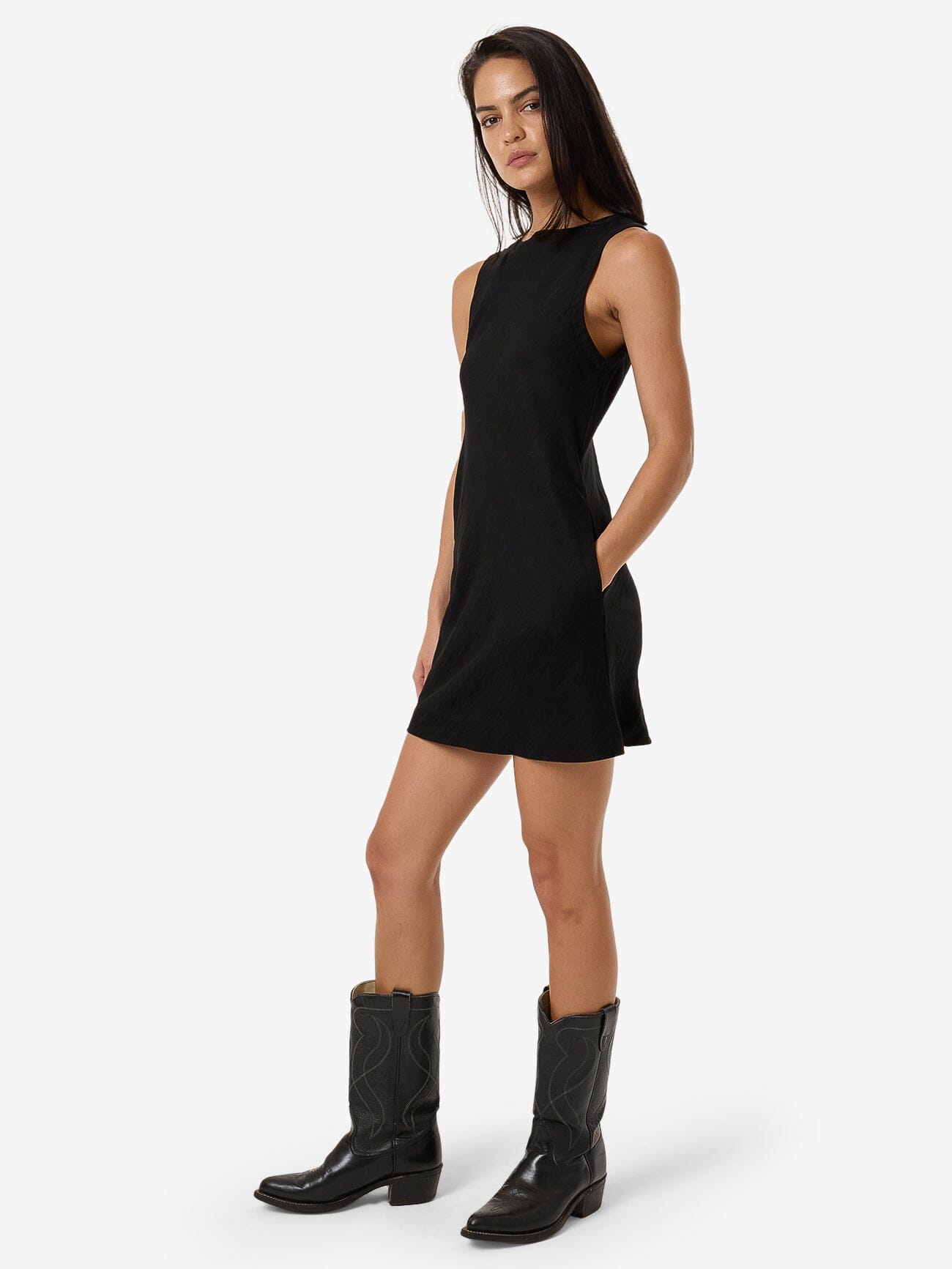 Ember Arianna Mini Dress - Black 4