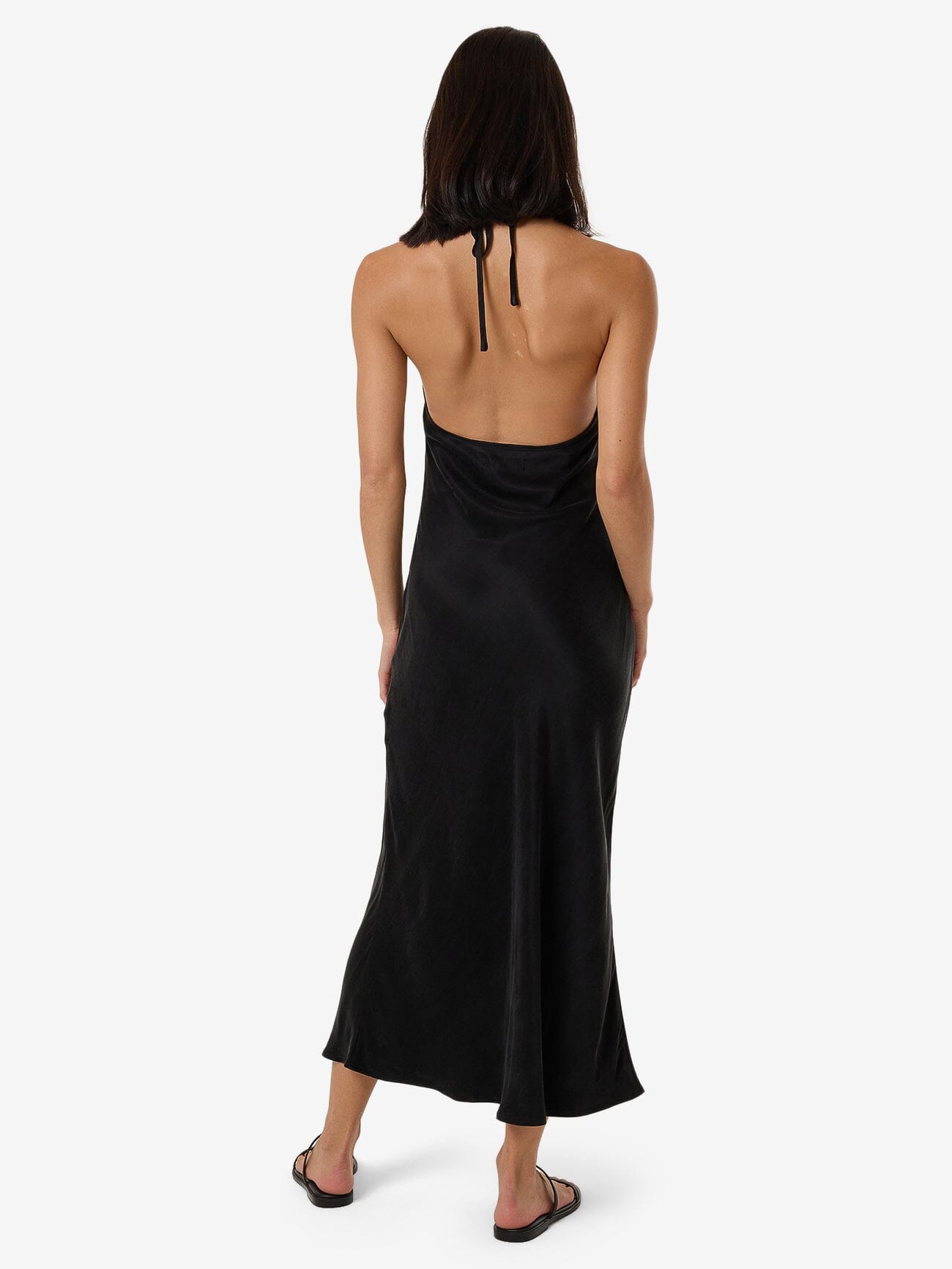 Jett Halter Bias Dress - Black 4