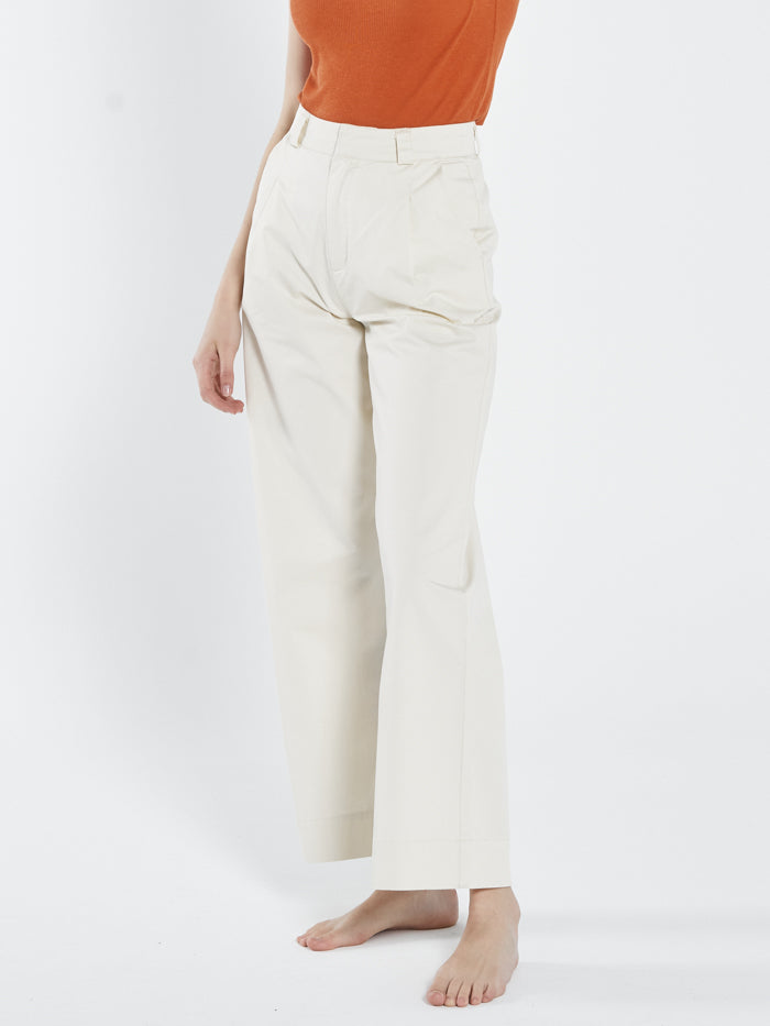 Artist Pleated Chino Pant - Tofu