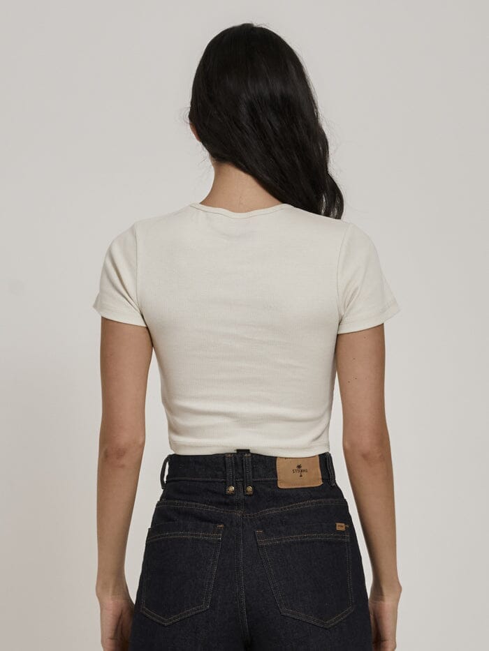 Chariot Oval Baby Tee - Heritage White