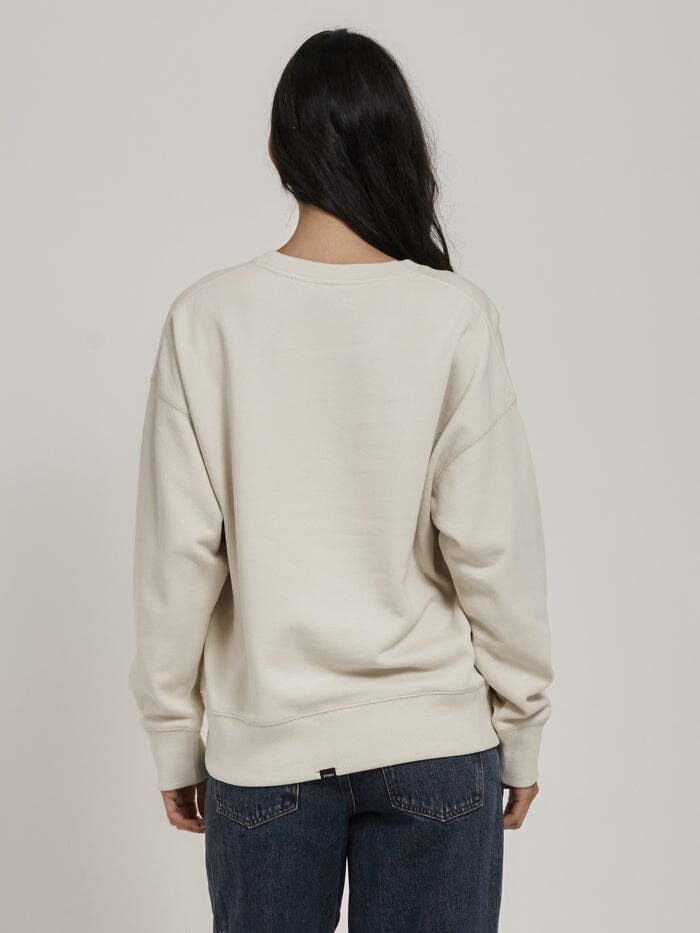 Chariot Oval Slouch Crew - Heritage White