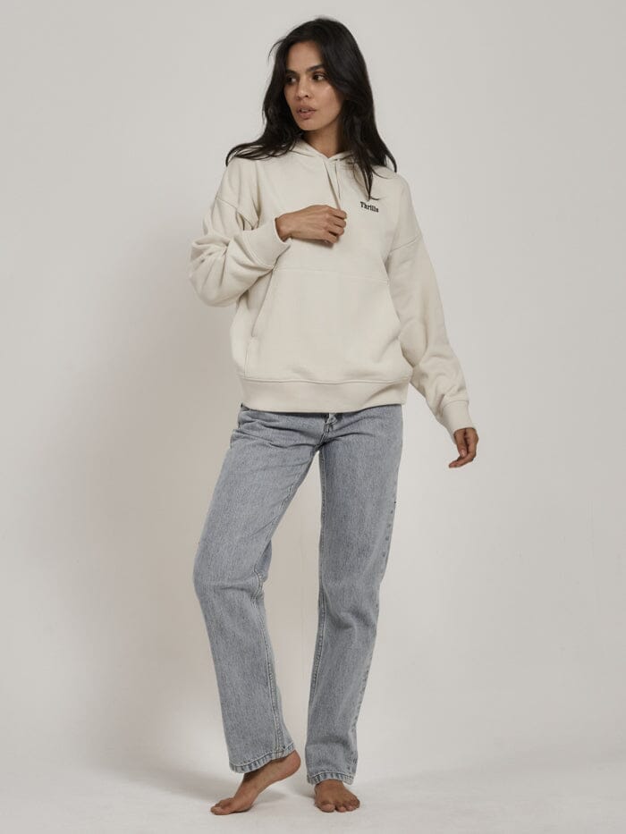 Thrills Incline Fleece Hood - Heritage White