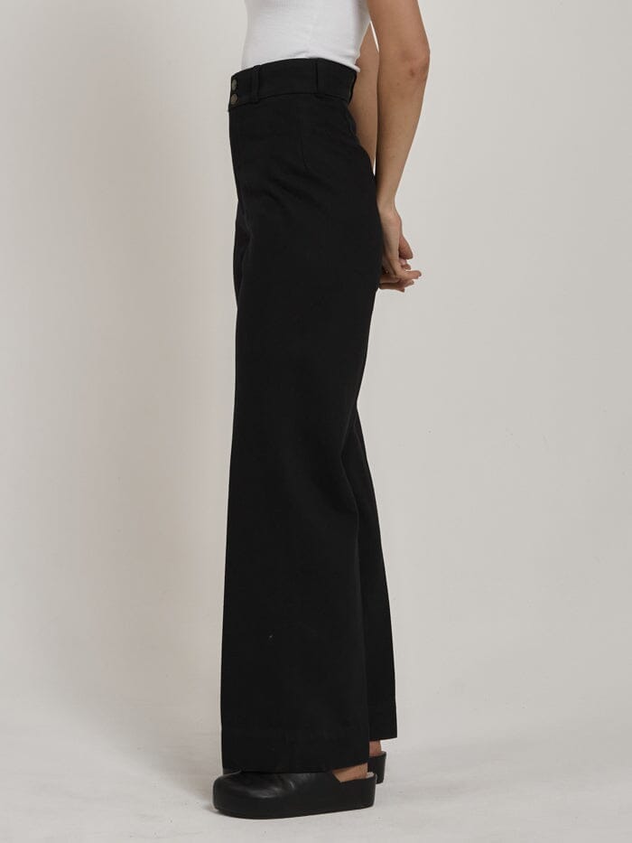 Belle Full Length Chino - Black