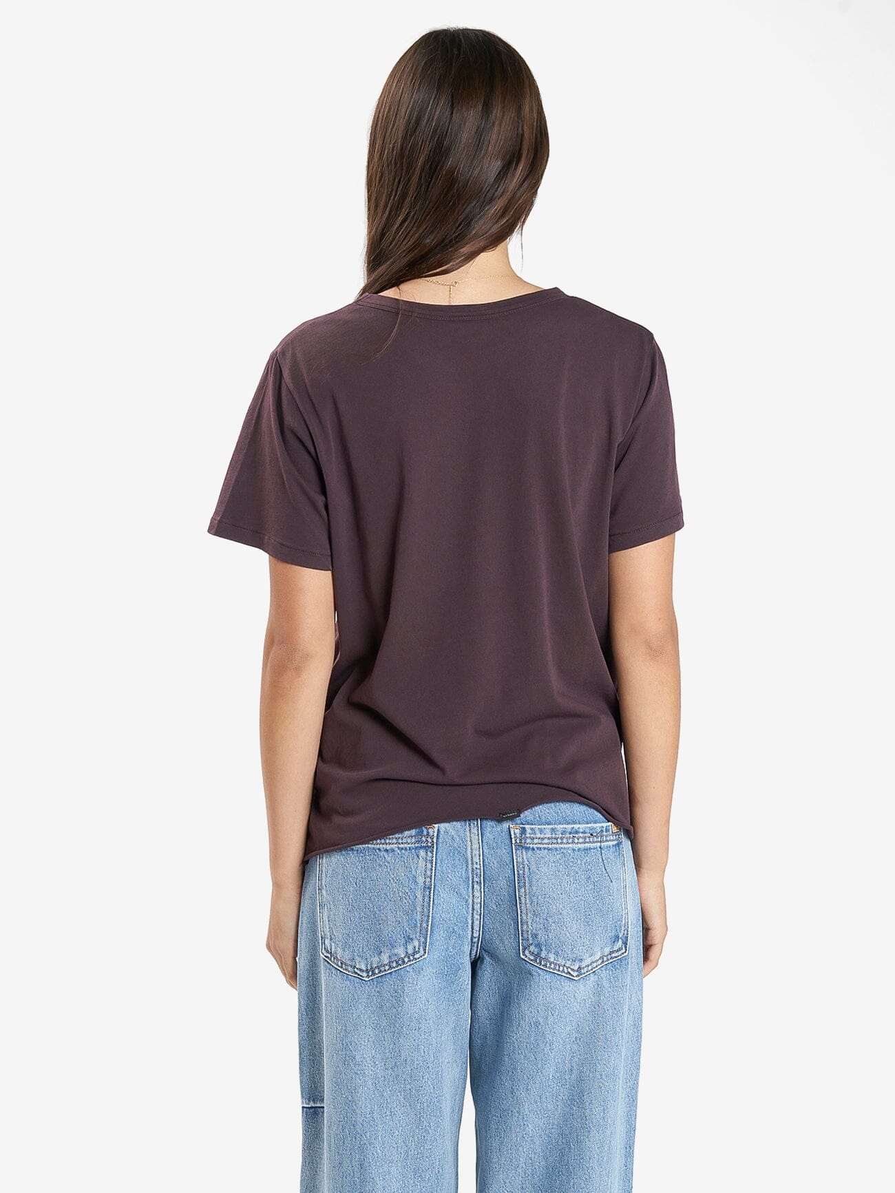 Minimal Thrills Relaxed Tee - Deep Plum 4