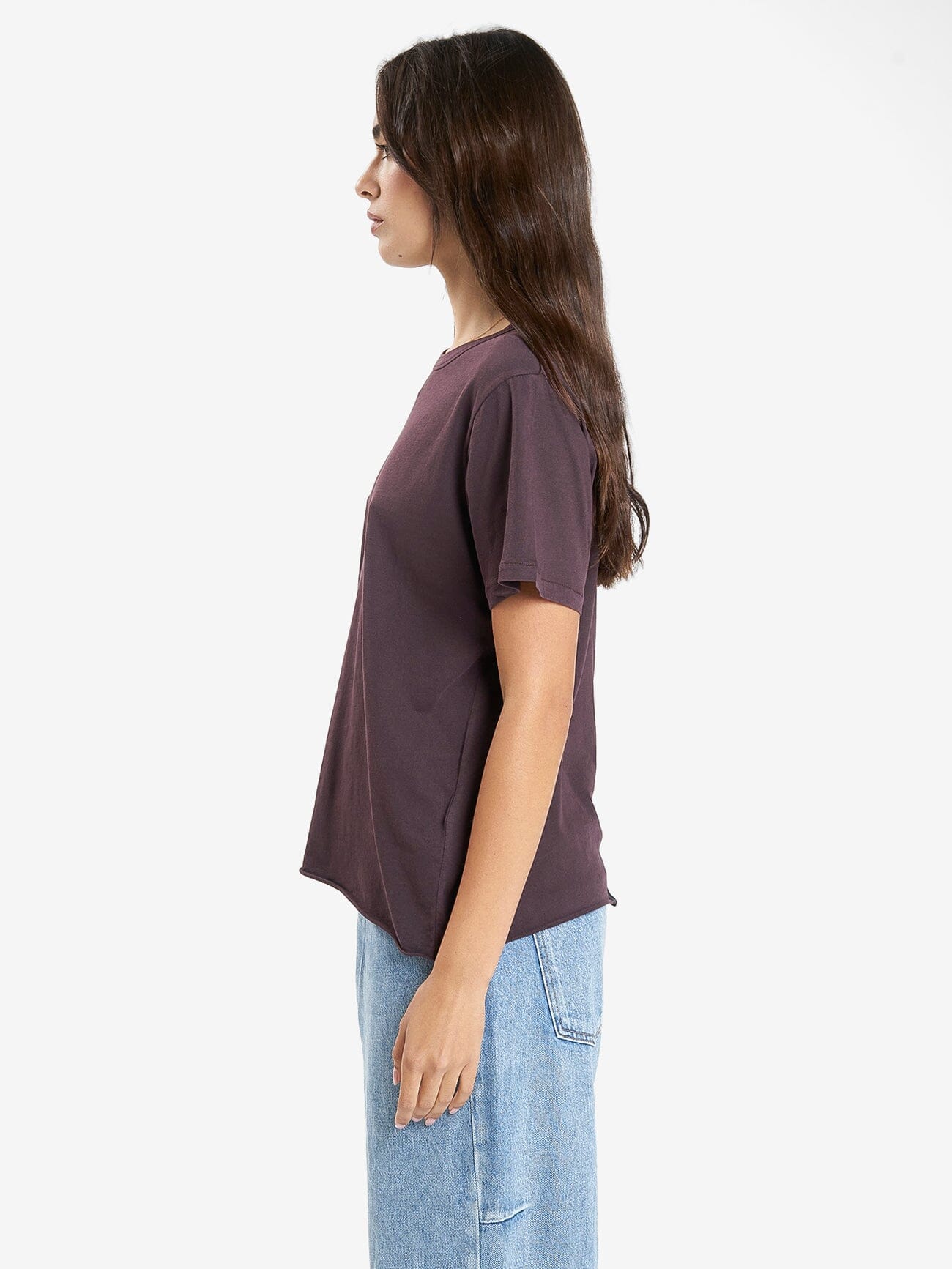 Minimal Thrills Relaxed Tee - Deep Plum 4