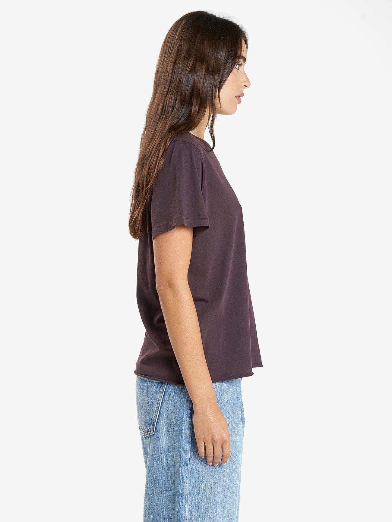 Minimal Thrills Relaxed Tee - Deep Plum 4